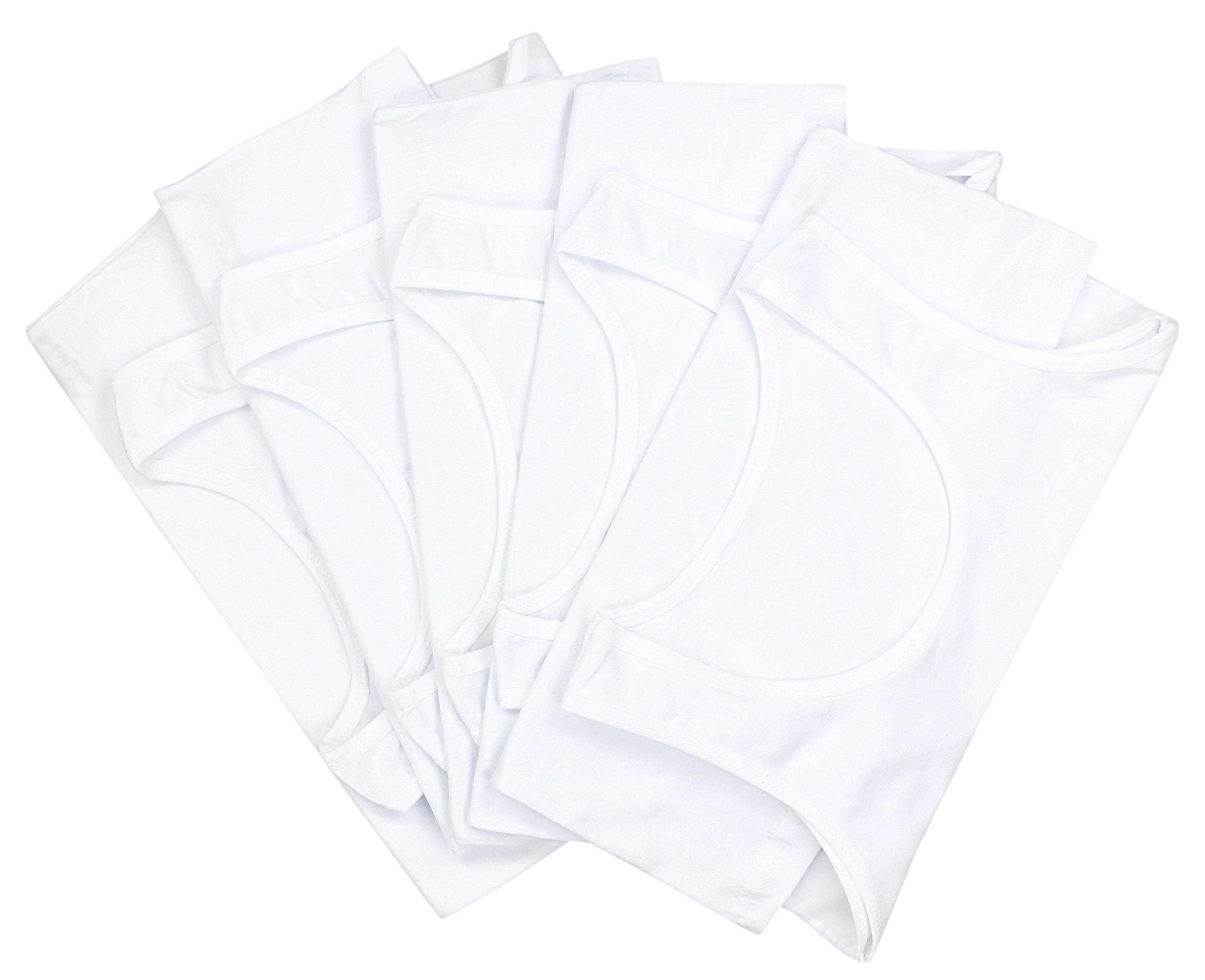 5er TupTam Weiß Unterhemd Pack Tank Ärmellos Baumwolle Kinder Unterhemd TupTam Mädchen Top