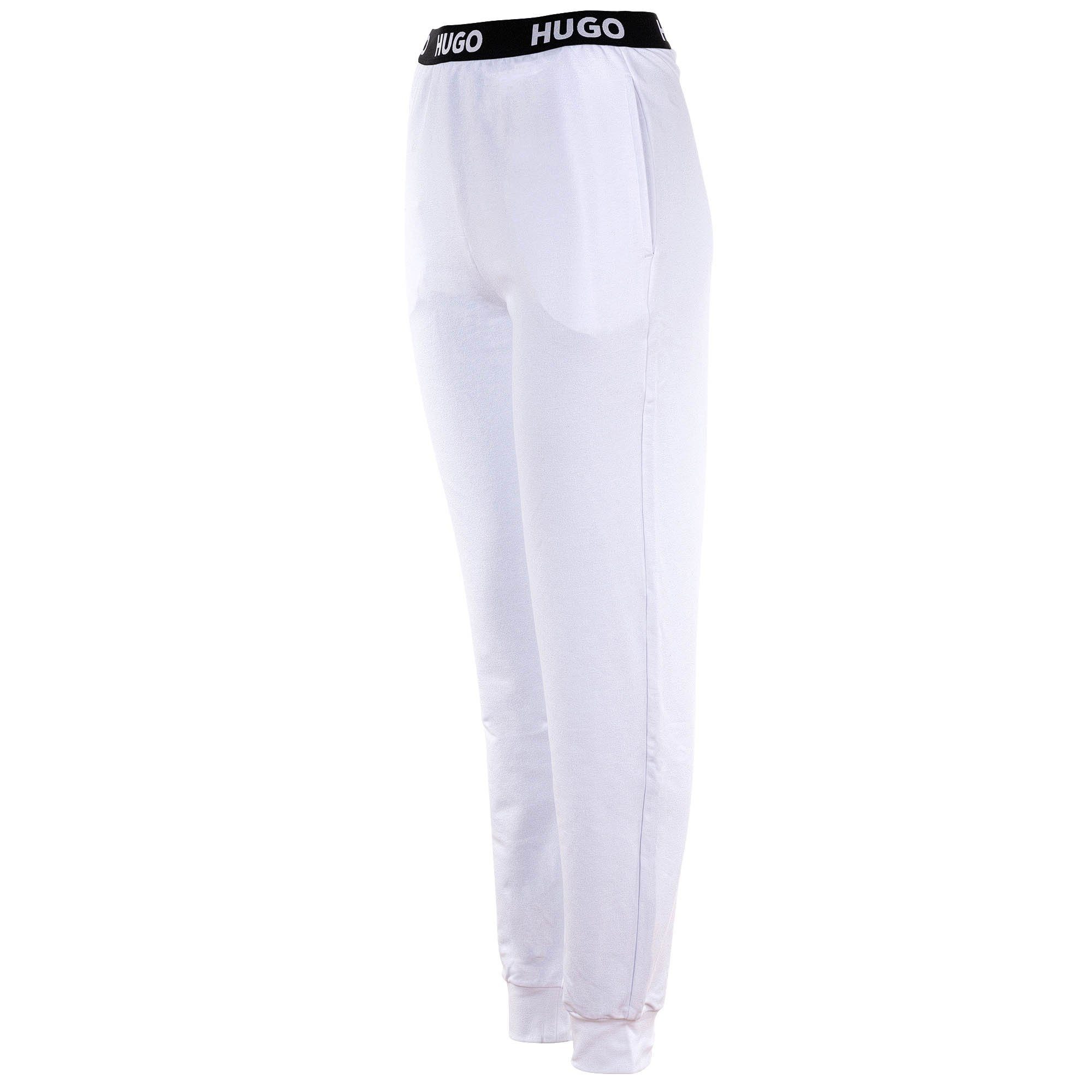 HUGO Loungehose Damen Jogginghose Polyester Sporty Logo Pants