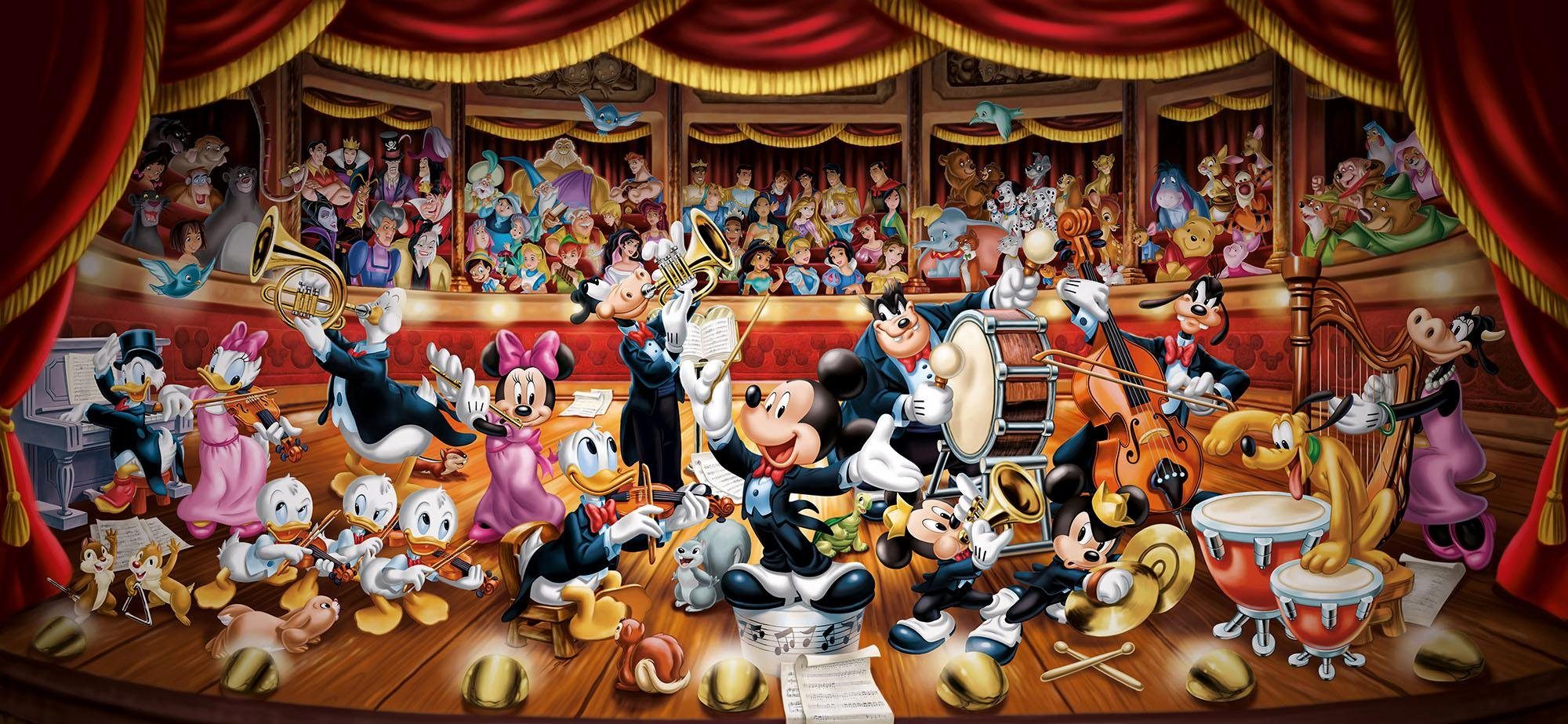 Clementoni® Puzzle Panorama High Quality Collection, Disney Orchester, 13200 Puzzleteile, Made in Europe