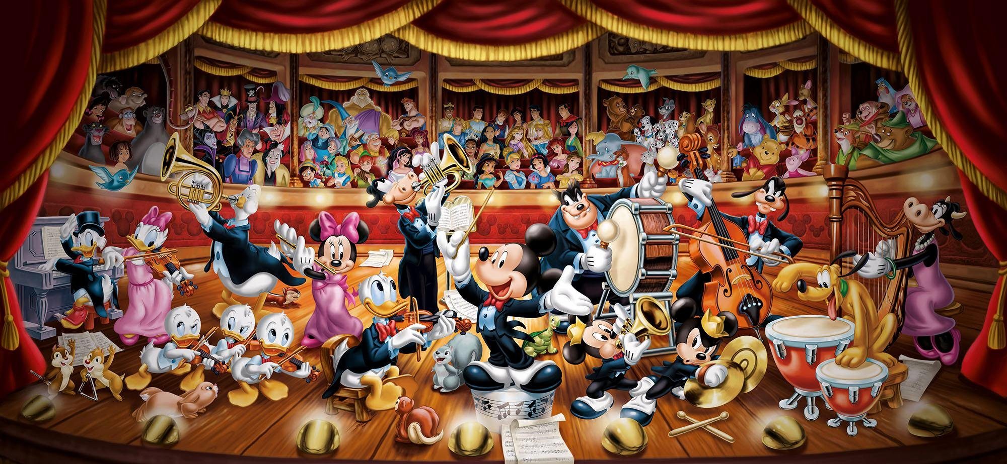 Clementoni® Puzzle Panorama High Quality Collection, Disney Orchester, 1320 günstig online kaufen