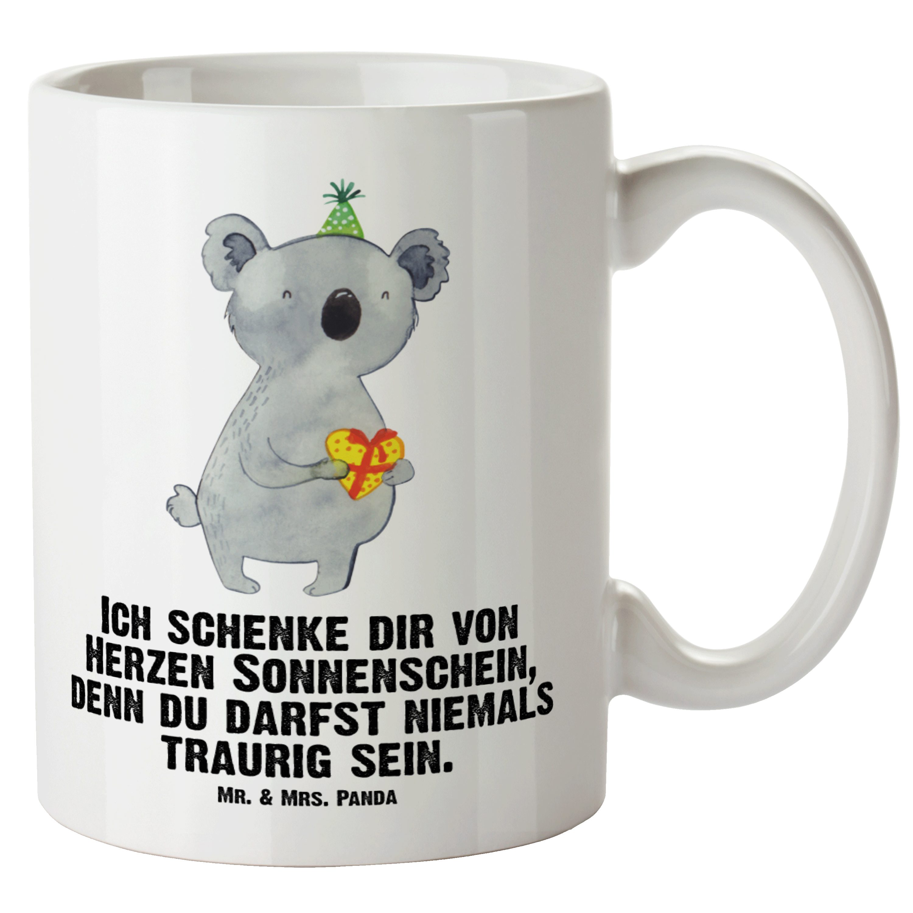 Mr. & Mrs. Panda Tasse Koala Geschenk - Weiß - Koalabär, Große Tasse, XL Becher, Geburtstag, XL Tasse Keramik
