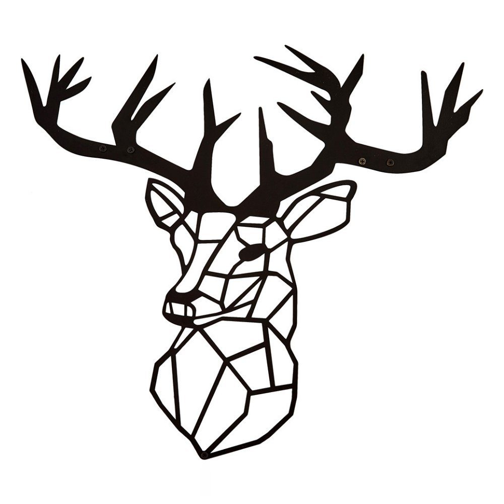 Hansmeier Wanddekoobjekt Wanddeko aus Metall, Wasserfest, Für Außen, Innen, Balkon & Garten