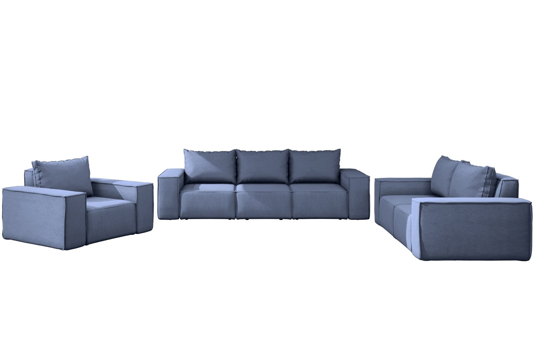 Fun Möbel Gartenlounge-Set Gartenmöbel-Set GARDENT 3er-2er-1er, günstig online kaufen