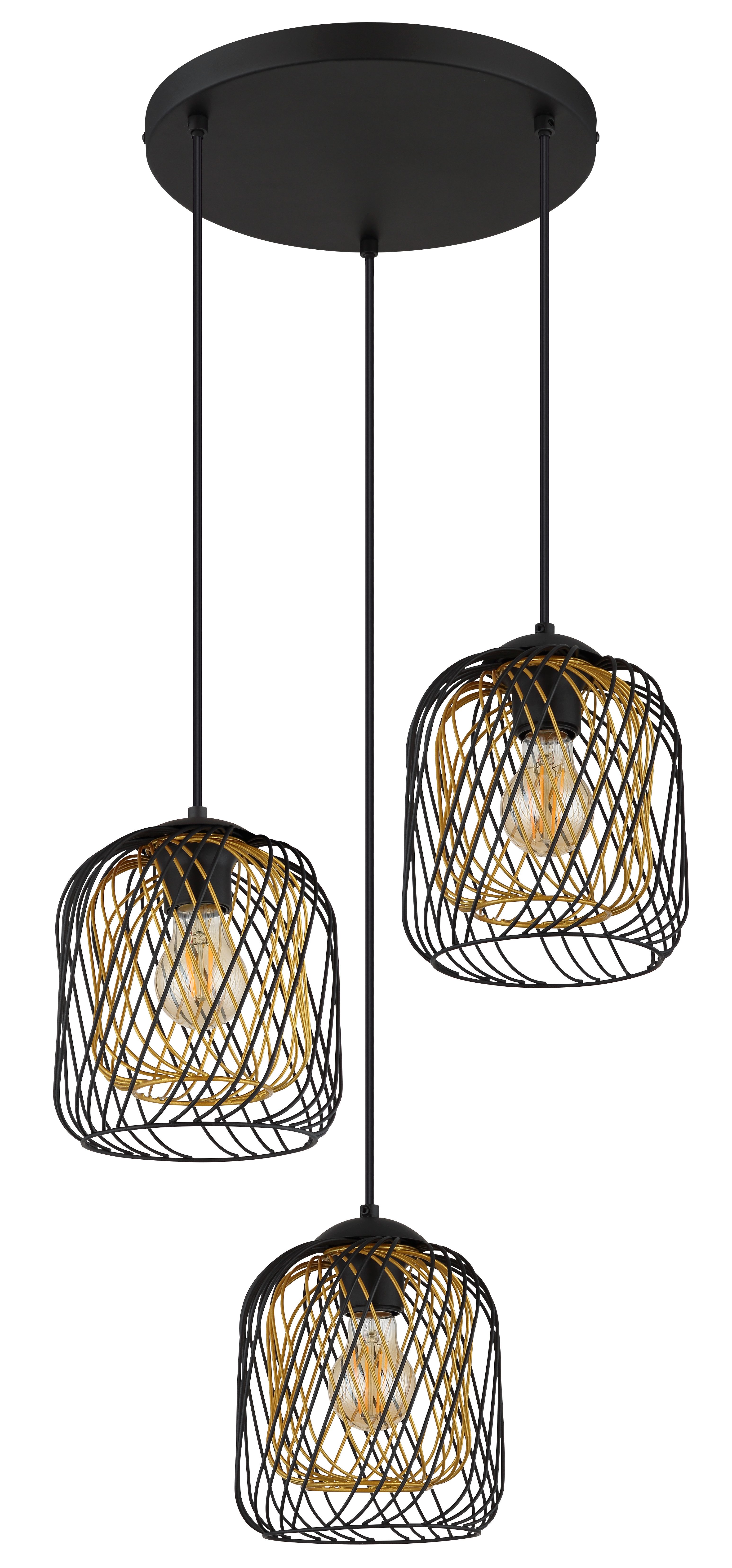 GLOBO LIGHTING Hängeleuchte DICHTI, ohne Leuchtmittel, Hängelampe/Pendelleuchte/Esszimmer/Wohnzimmer/Esstisch