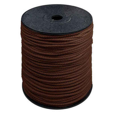 maDDma 200m Polyester-Seil Ø 5,5mm, Farbwahl Seil, braun
