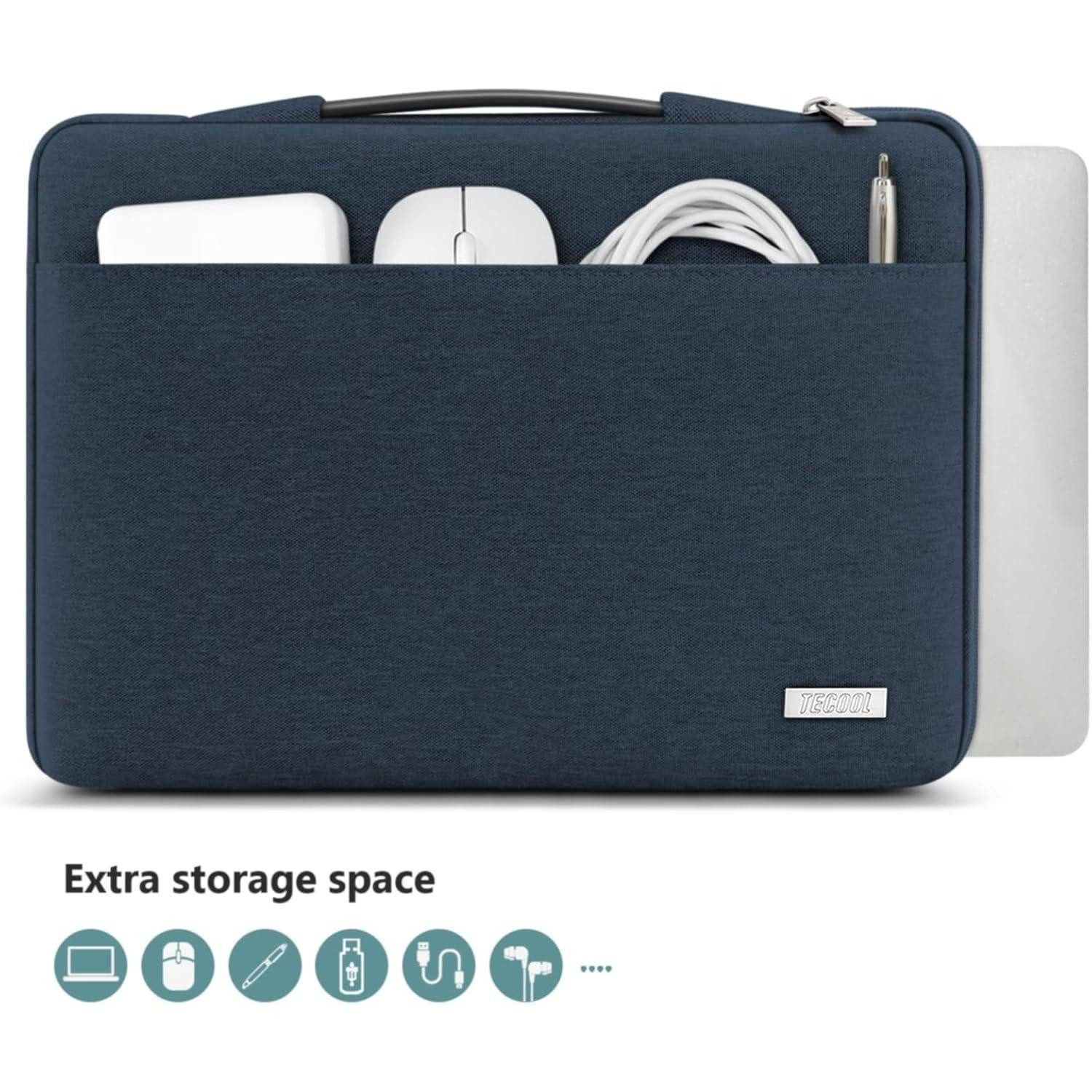 LuxusKollektion Laptoptasche 14 Zoll Laptop Tasche Hülle Denim Blau für Lenovo HP Acer Dell