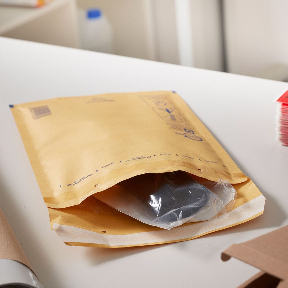 BB-Verpackungen Versandtasche Luftpolsterversandtasche, 300 x 445 mm, Größe: 9 / J, braun