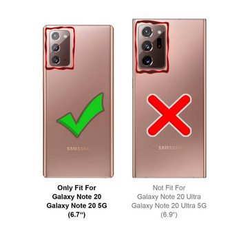 CoolGadget Handyhülle Transparent Ultra Slim Case für Samsung Galaxy Note 20 6,7 Zoll, Silikon Hülle Dünne Schutzhülle für Samsung Note 20 Hülle