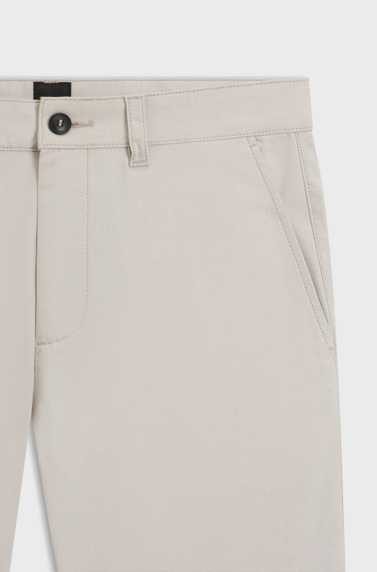 BOSS ORANGE Chinohose aus elastischem Twill (1-tlg)