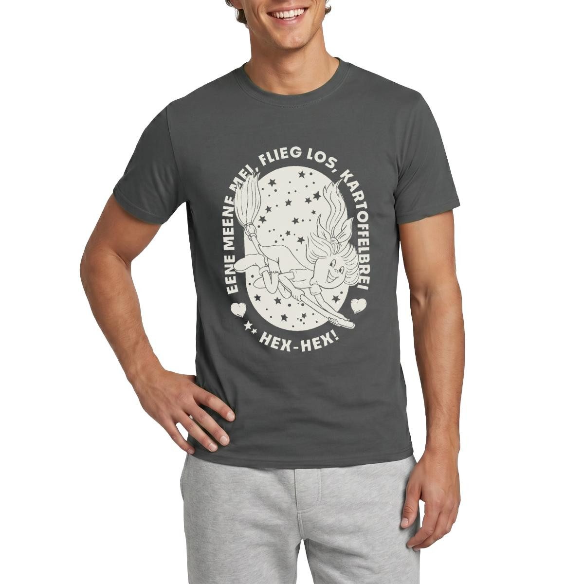 T-Shirt Bibi Blocksberg Bibi Auf Kartoffelbrei Mit Zauberspruch Männer T-Shirt