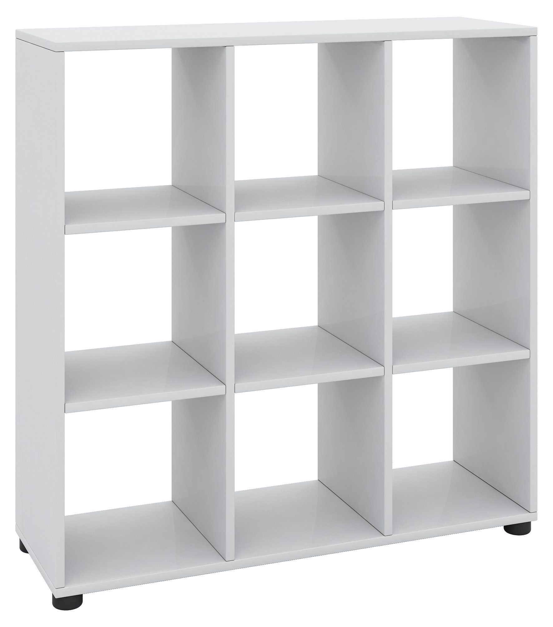 Bücher Stand VCM Holz Regal 3x3, 1-tlg. Standregal Benas Raumteiler