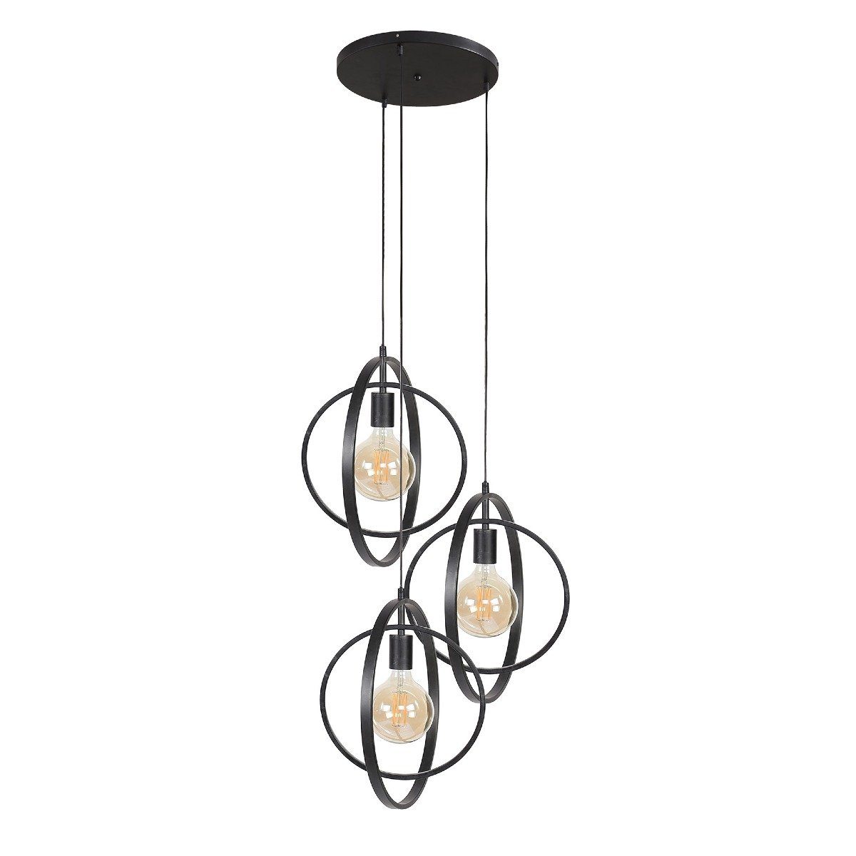 Liadomo Pendelleuchte Houston Rondell, ohne Leuchtmittel, Rondell-Hängelampe im Industrial Style