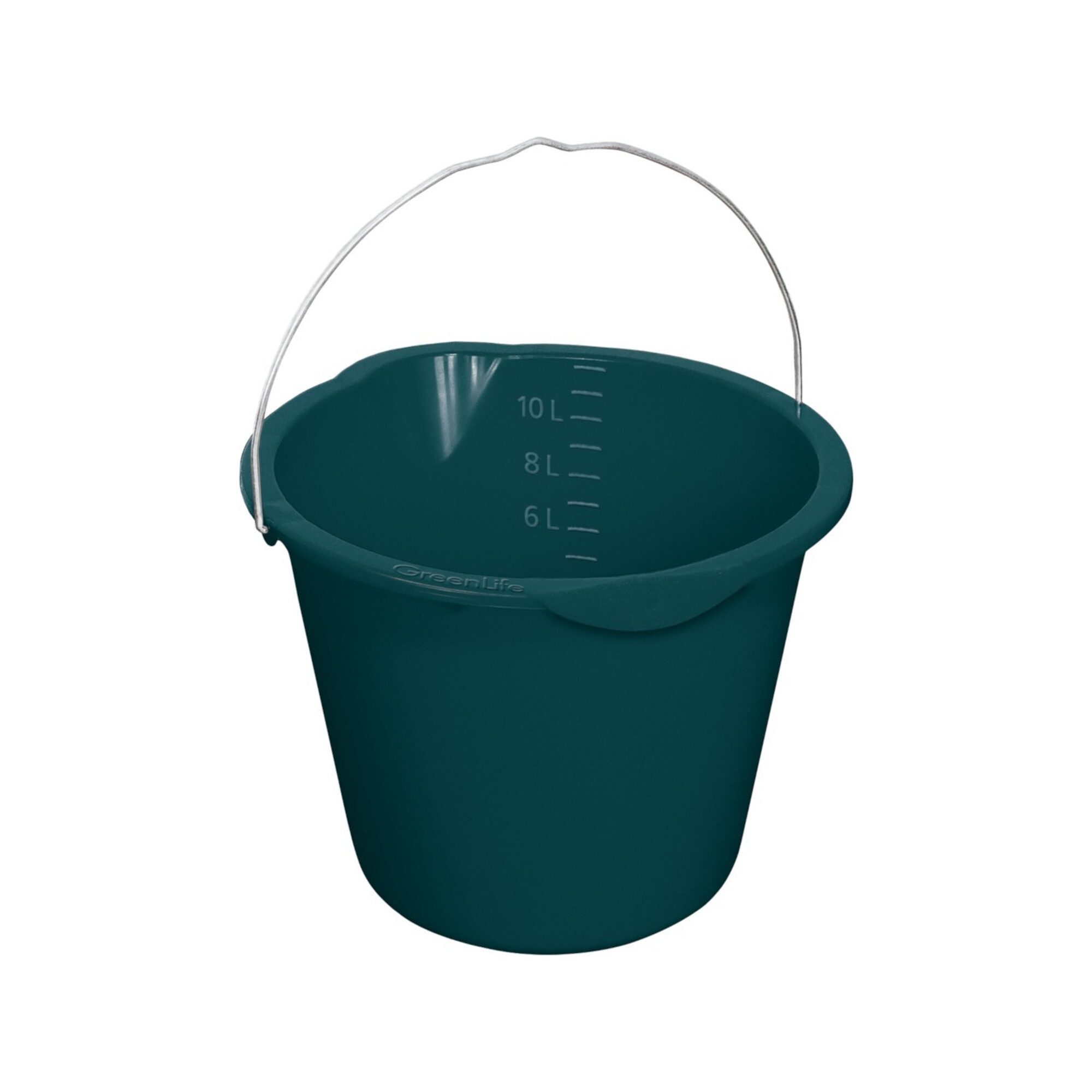 GreenLife Eimer mit Tülle, 12 Liter schwarz