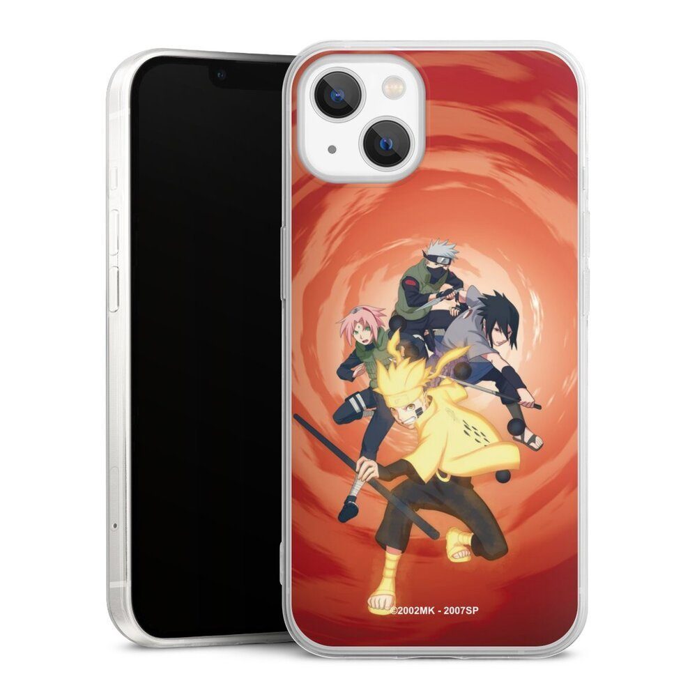 DeinDesign Handyhülle Naruto Shippuden Sasuke Sakura Team 7, Apple iPhone 13  Slim Case Silikon Hülle Ultra Dünn Schutzhülle
