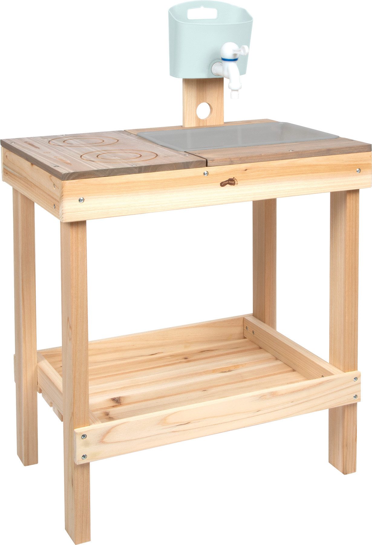 Small Foot Outdoor-Spielküche Matschküche und Spieltisch Holz