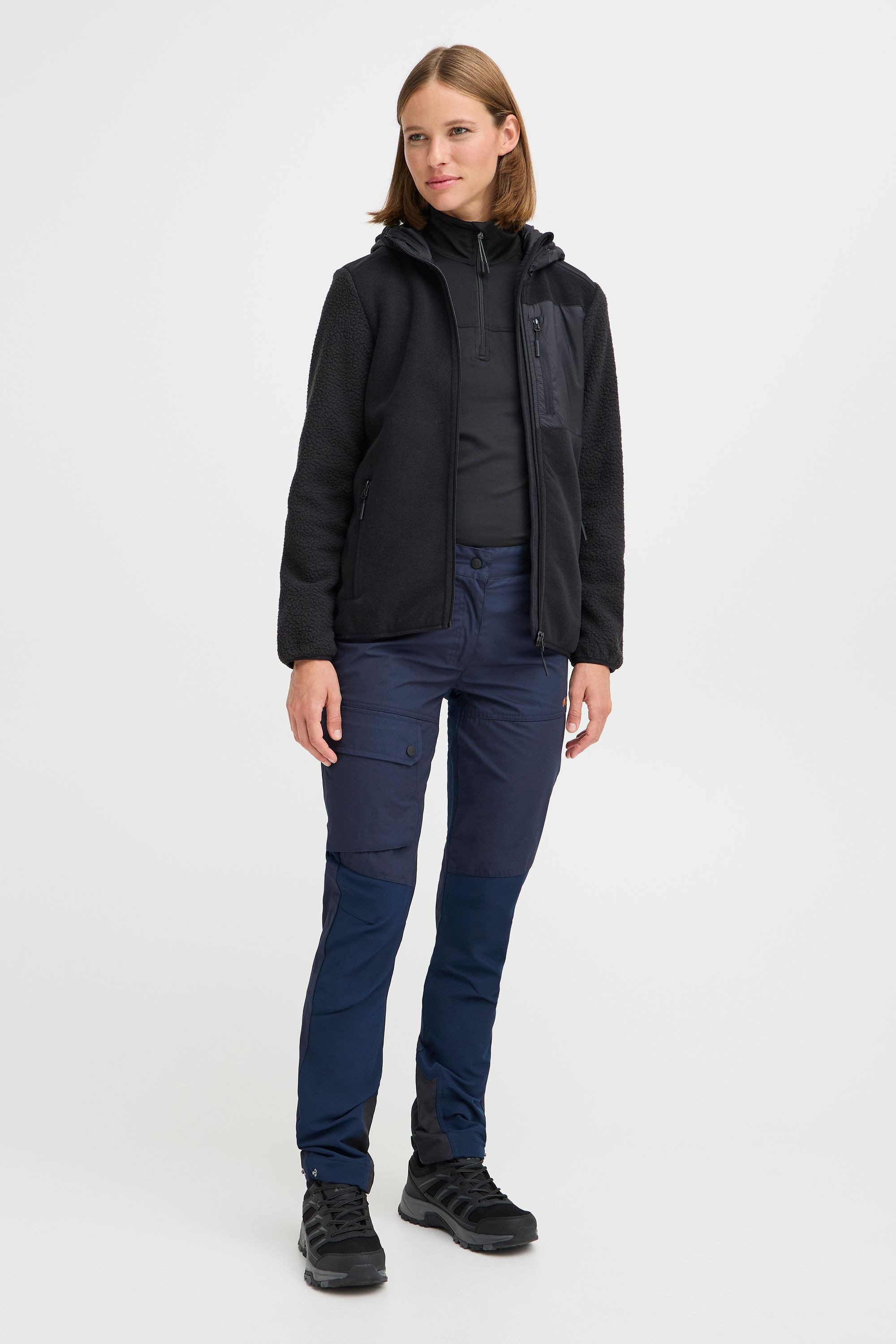 North Bend Fleecejacke NBMattea W Sportliche Teddy-Jacke mit Kapuze – Bild 2 von 5