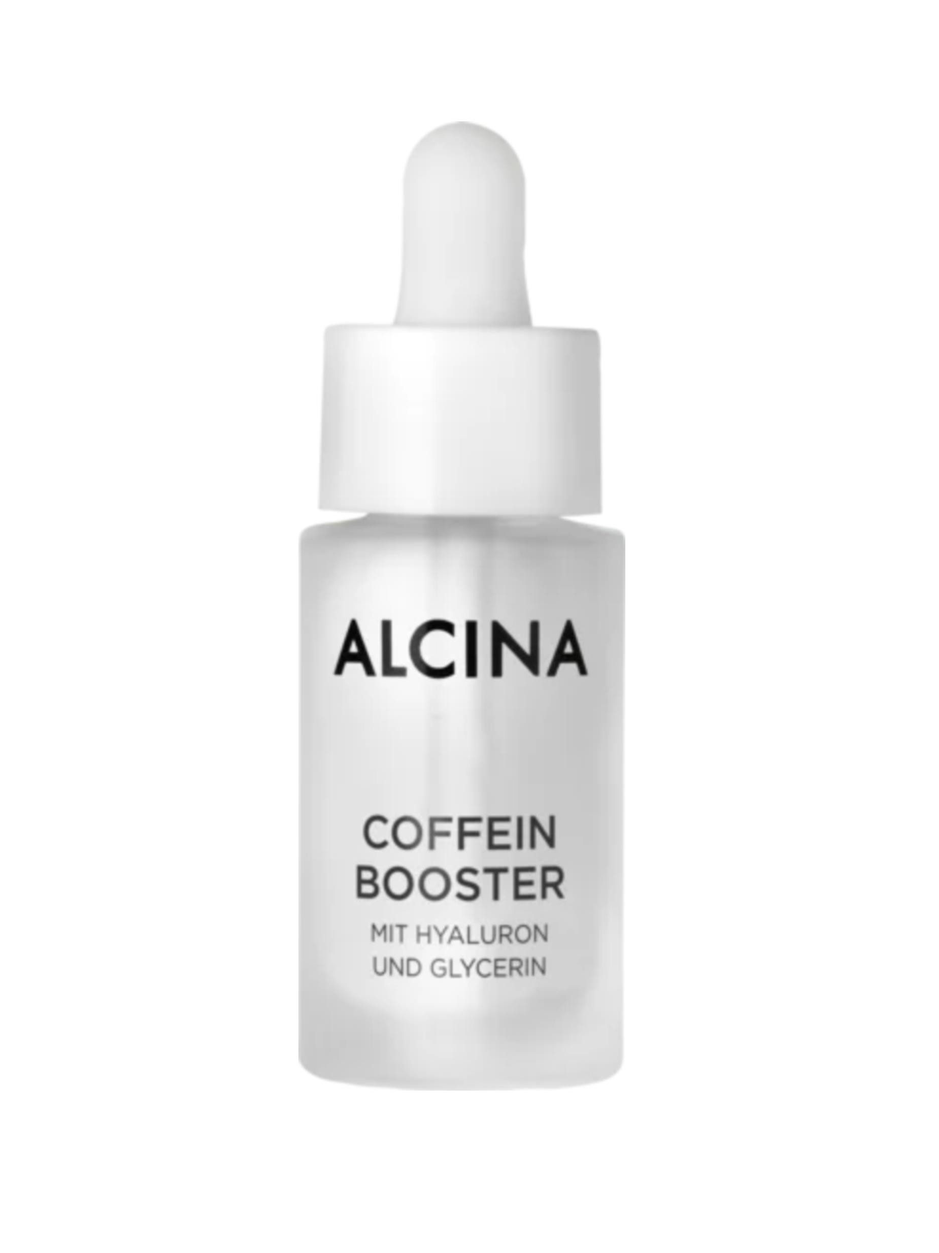 ALCINA Gesichtsserum ALCINA Coffein Booster mit Hyaluron und Glycerin (15 ml) Packung