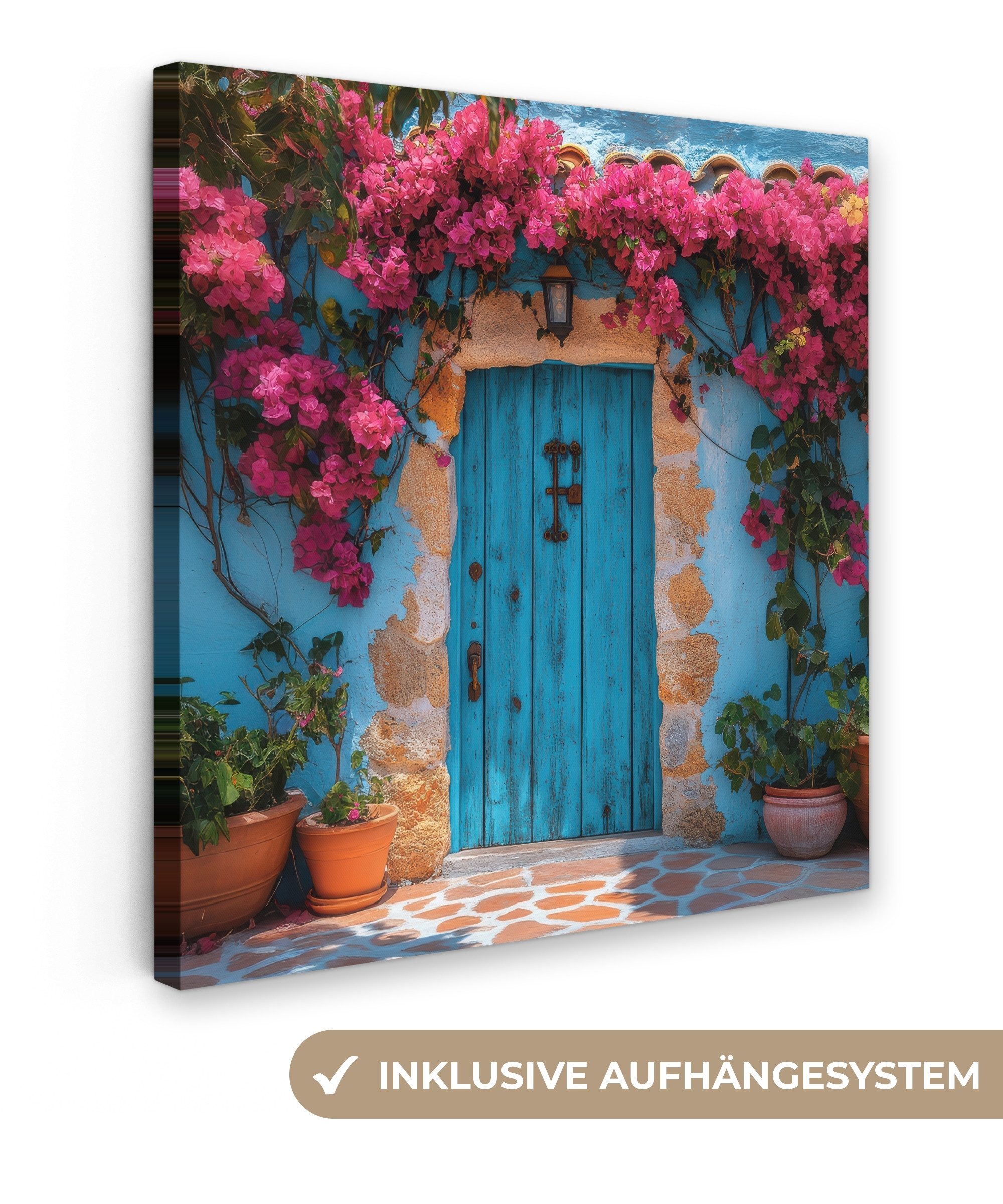 OneMillionCanvasses® Leinwandbild Tür - Holz - günstig online kaufen
