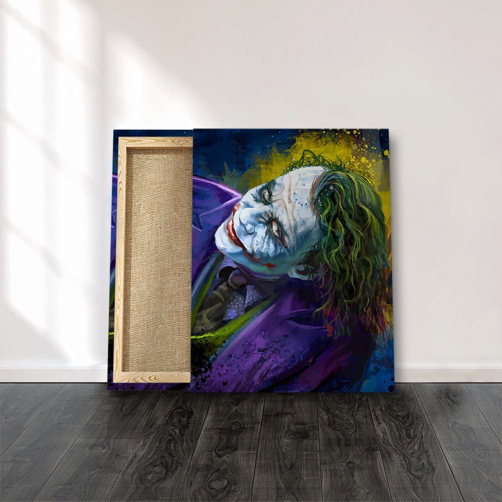 Wandbild Rahmen von ohne DOTCOMCANVAS® Joker Leinwandbild,