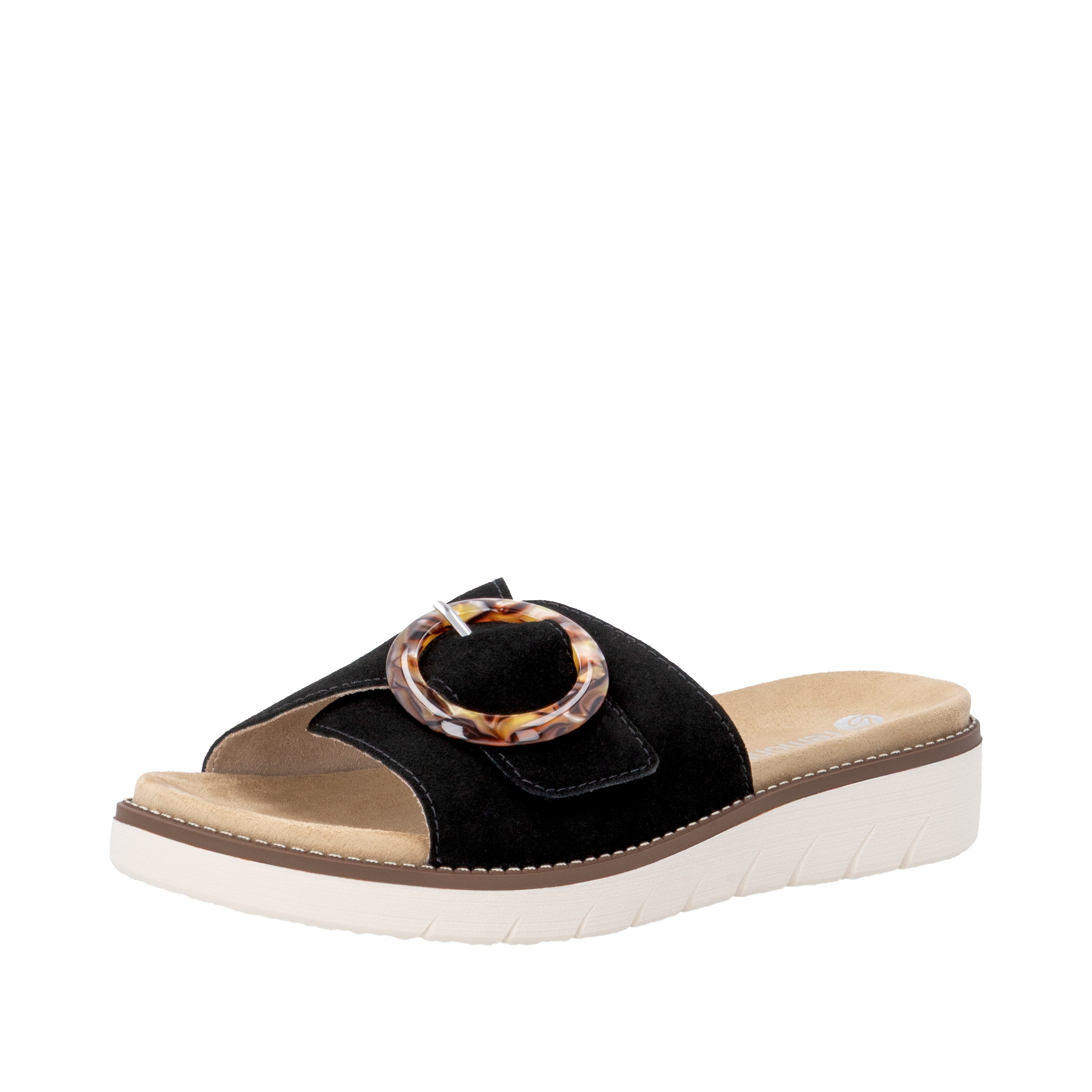 Remonte Pantolette Sommerschuh, Hausschuh mit praktischem Klettverschluss