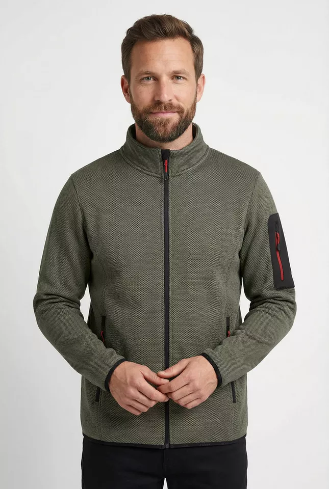 icepeak Fleecejacke BREDSTEDT mit Stehkragen, schnell trocknend, normale Länge