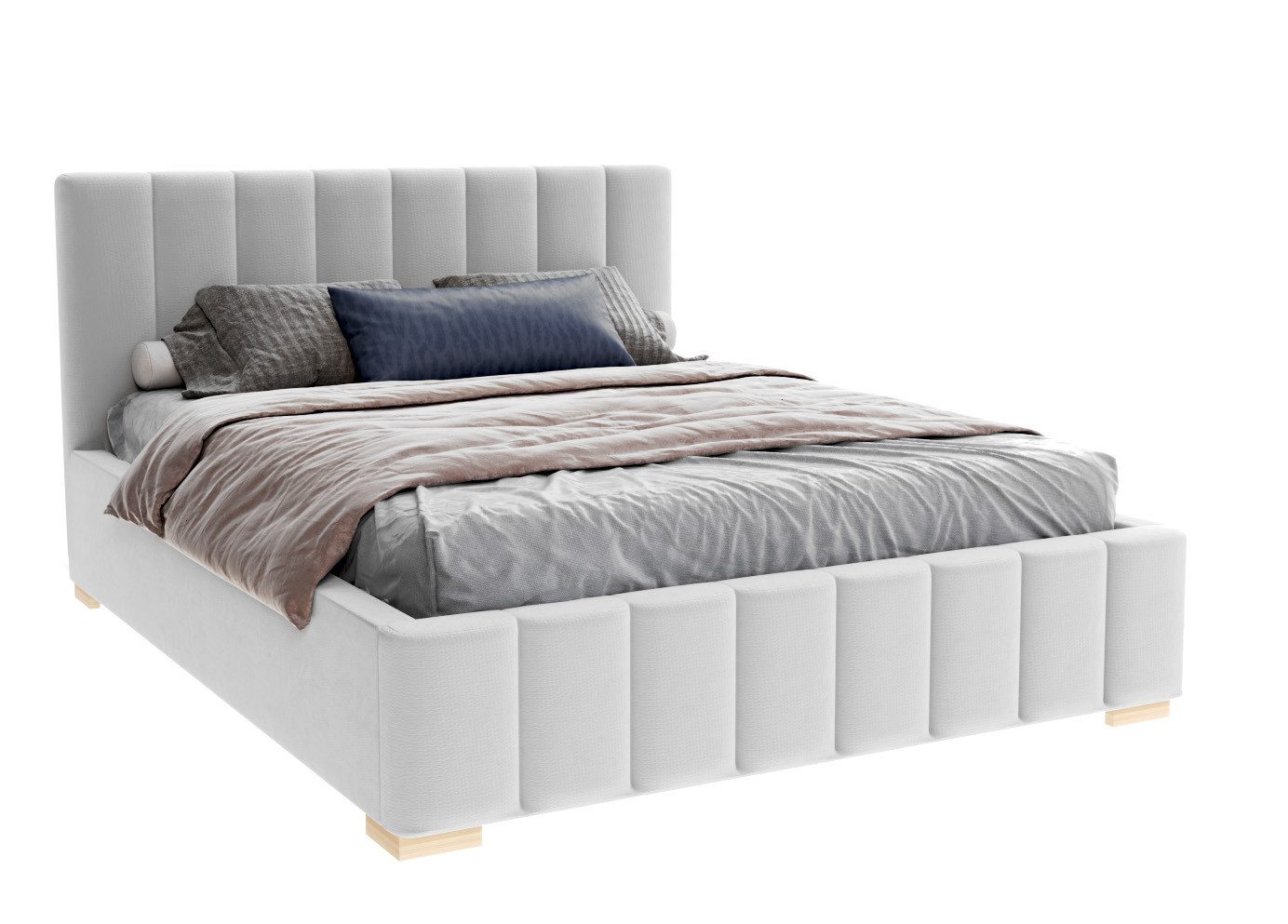 FDM Polsterbett Stauraumbett Bettgestell 90x200, 120x200, 140x200, 160x200, günstig online kaufen