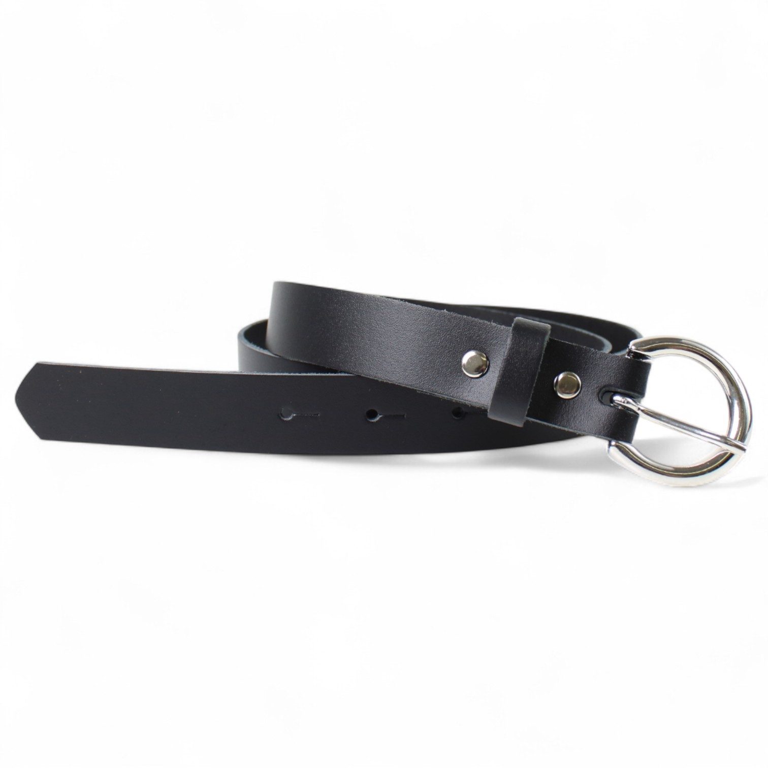 FRONHOFER Поясные ремни 19400 (1-St) günstiger Damen Ledergürtel 2,5 cm mit silberner Ремниschnalle