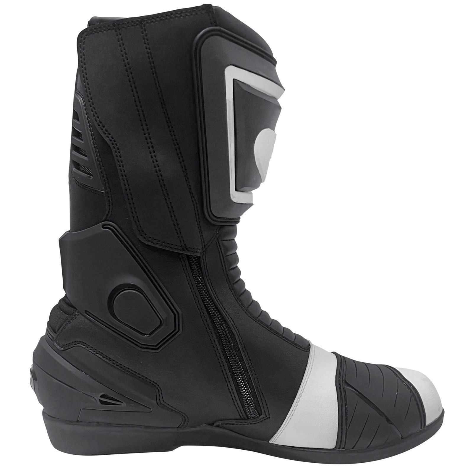 Büse Büse Sport Star Motorradstiefel Schwarz / Weiss 45 Motorradstiefel (Packung, Antistatische und Öl- und Benzinfeste Sohle) motorradstiefel für herren