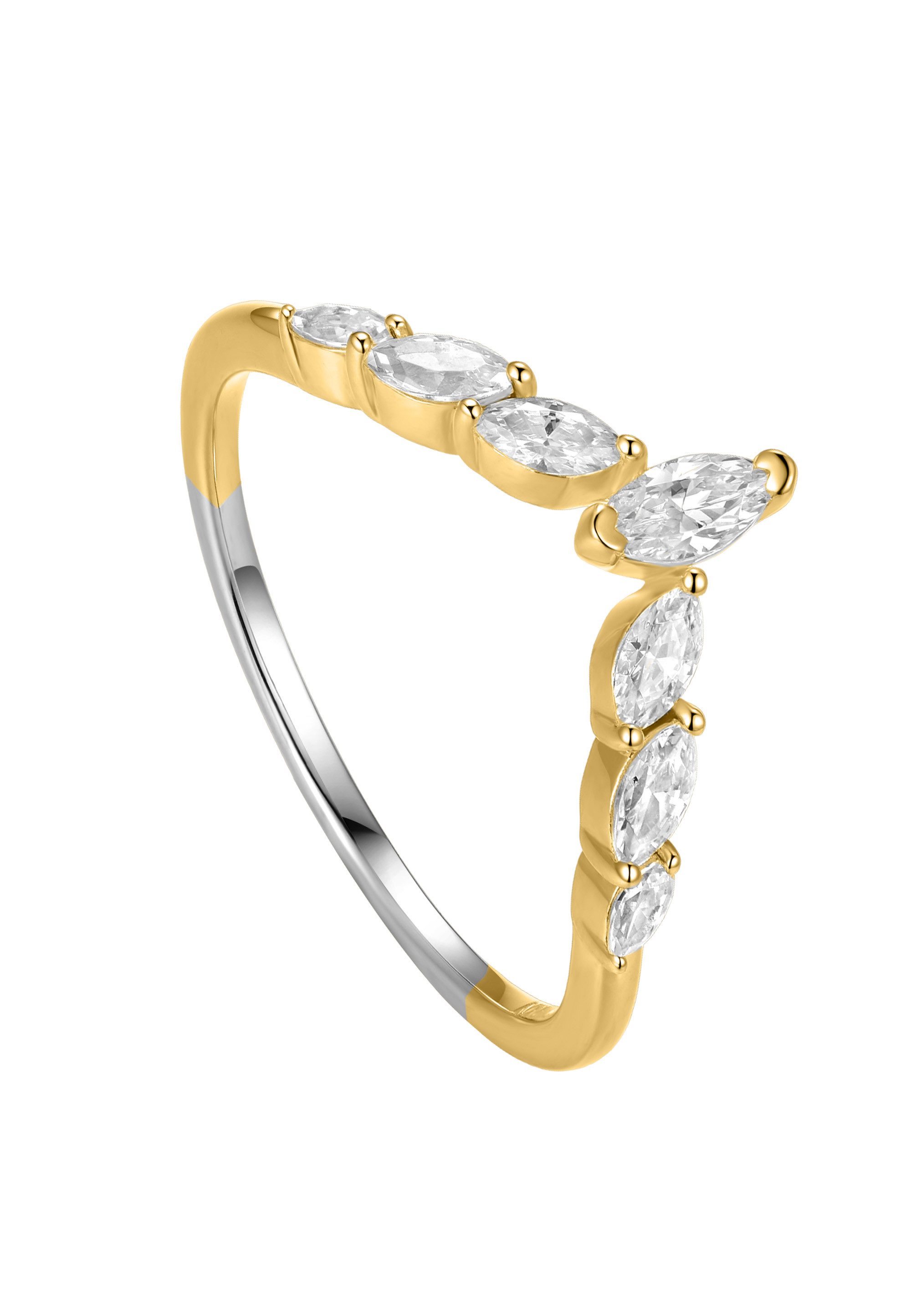 NANA KAY Fingerring Sparkly Couture, mit farblosem Stein