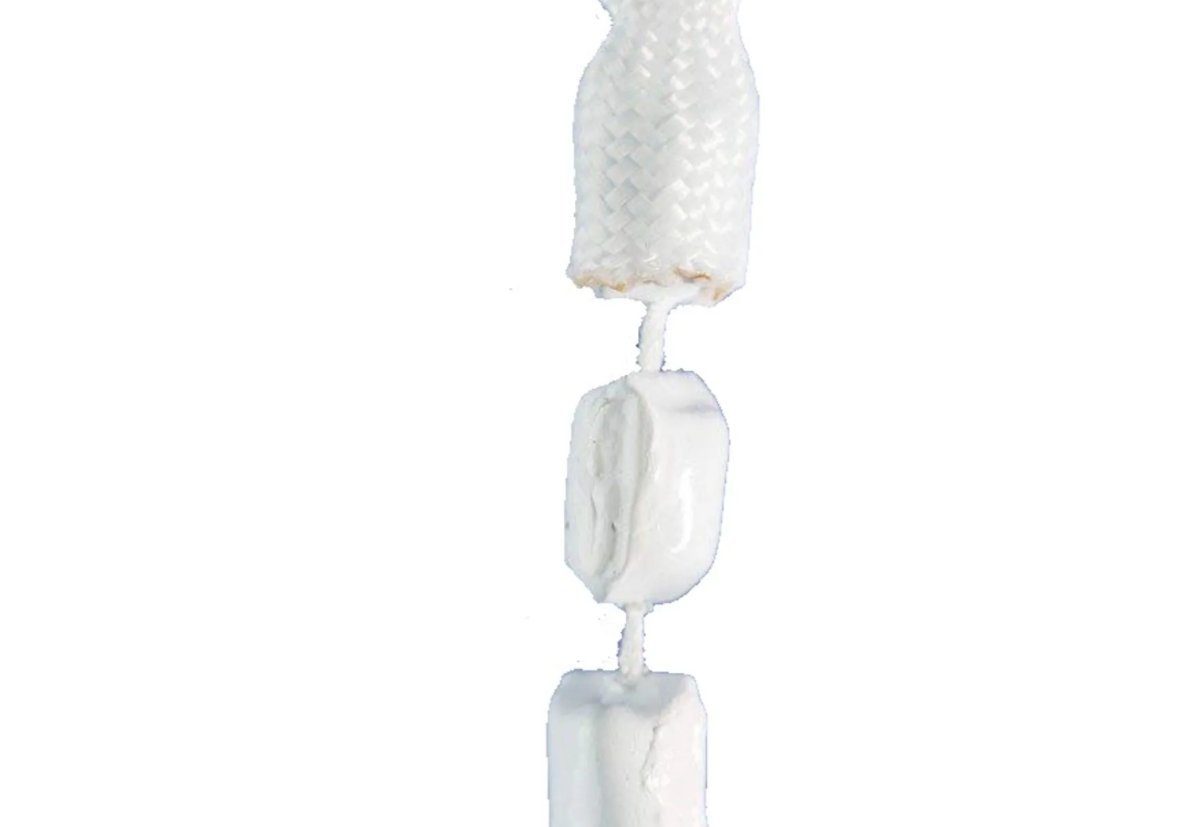 rewagi Bleiband Bleiband, Beschwerungen, Bleikordel, Bleischnur - BESCHICHTET, Gardinen, Vorhänge, Seitenschals, Flächenvorhänge, (Gewicht: 14g, 22g, 25g, 35g, 50g, 70g, 85g, 100g, 150g, 200g/m), Verkaufseinheit: 2 Meter