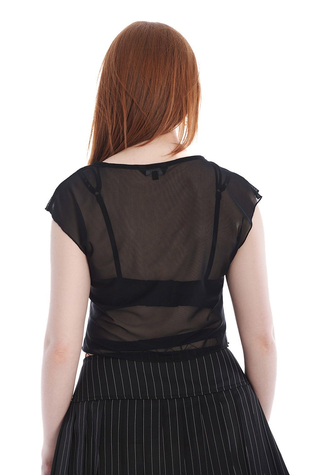 Banned Crop-Top Bauchfreies Oberteil Sinead Mesh günstig online kaufen
