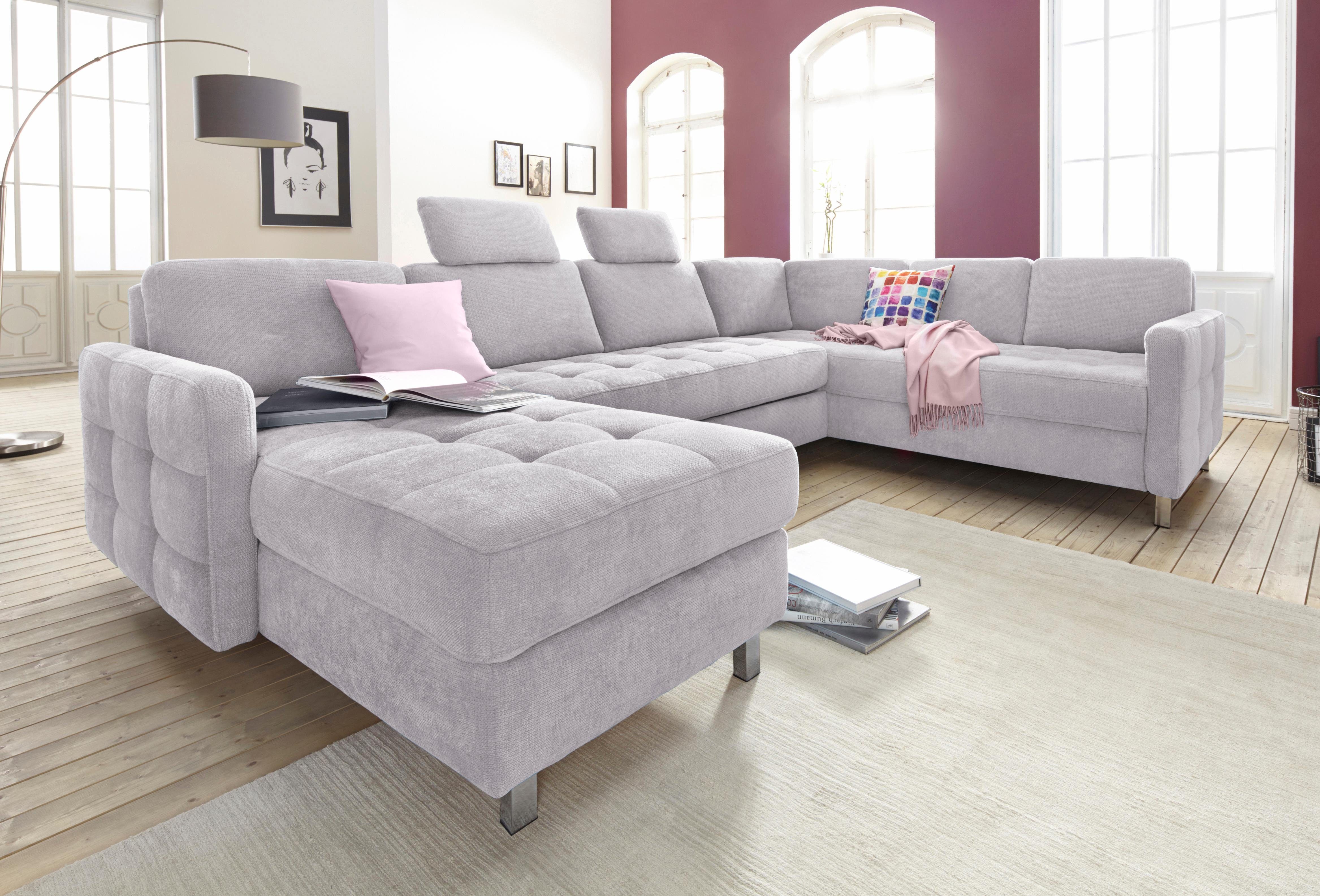 sit&more Wohnlandschaft "Pablo U-Form" wahlweise mit Bettfunktion und Bettk günstig online kaufen