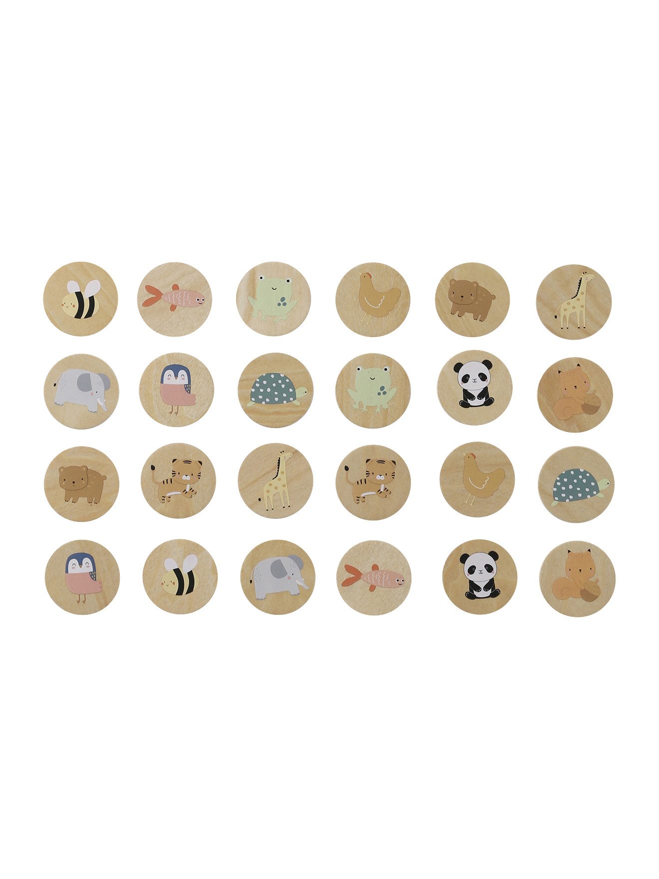 vertbaudet Spiel Baby Tier-Memory aus Holz FSC®, Kinderspiel