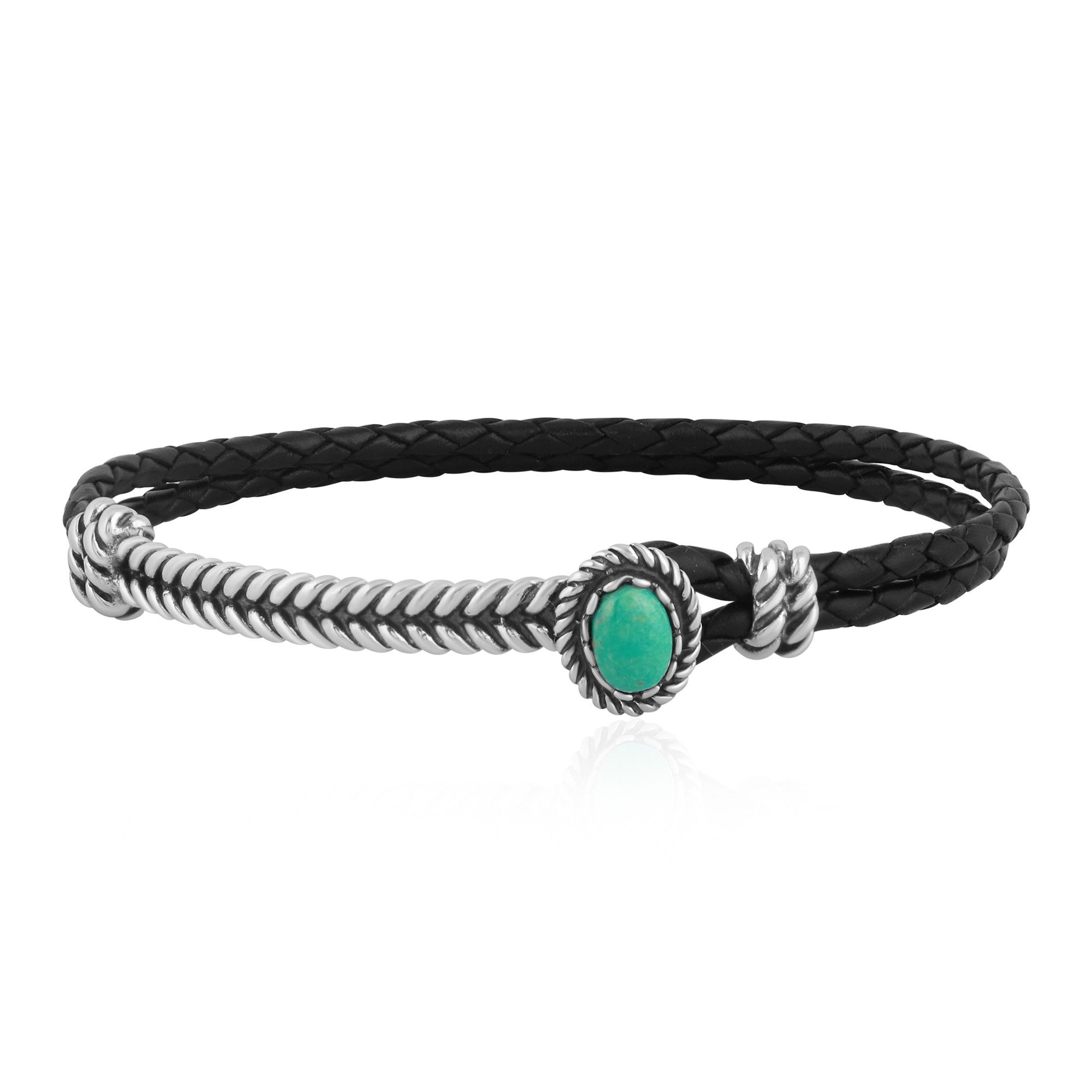 Cavill Silberarmband Armband aus Silber mit grünem Türkis, Desert Chic (1-tlg)
