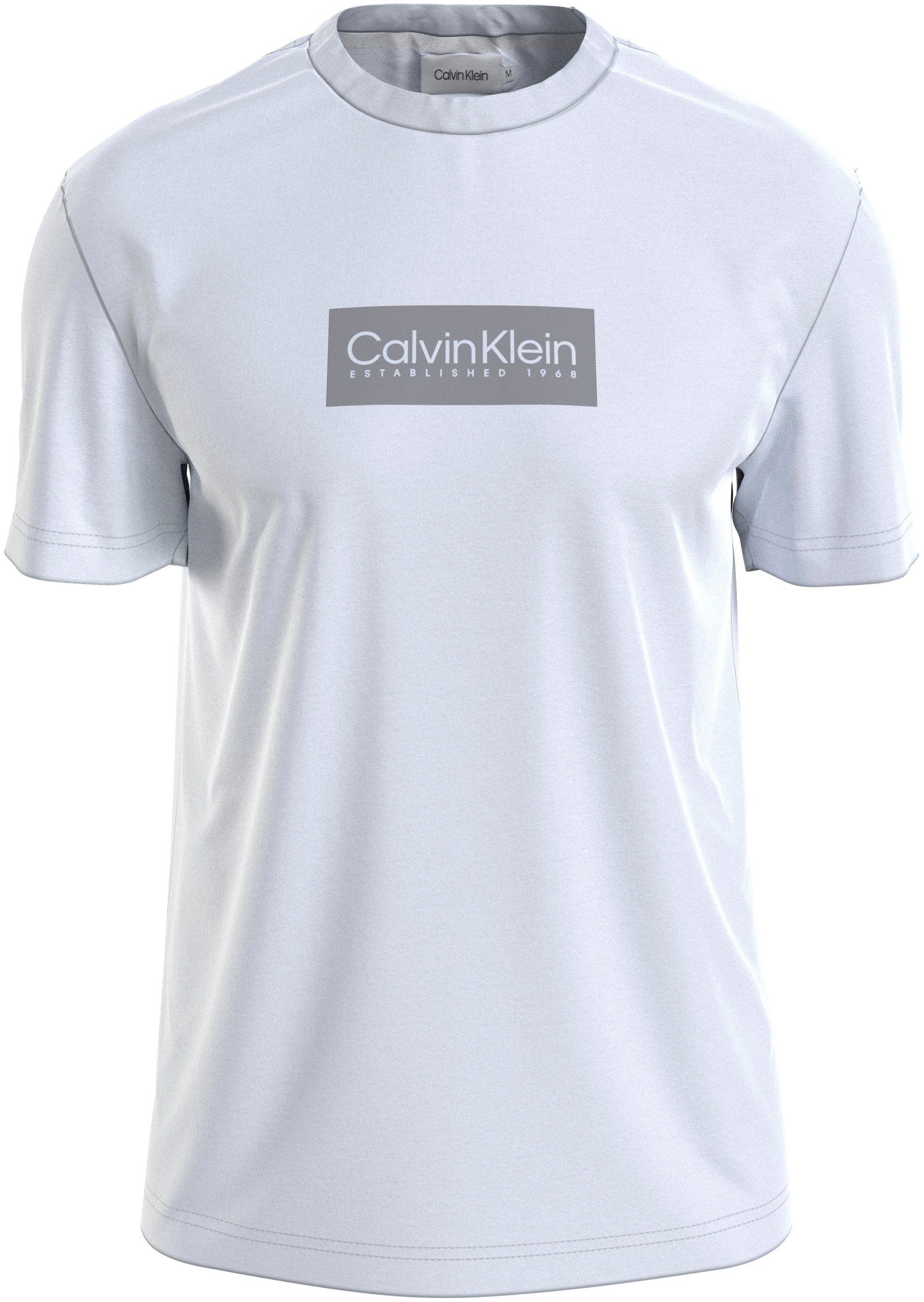 T-SHIRT Big&Tall Calvin Bright White LOGO Klein RUBBER T-Shirt BT_RAISED