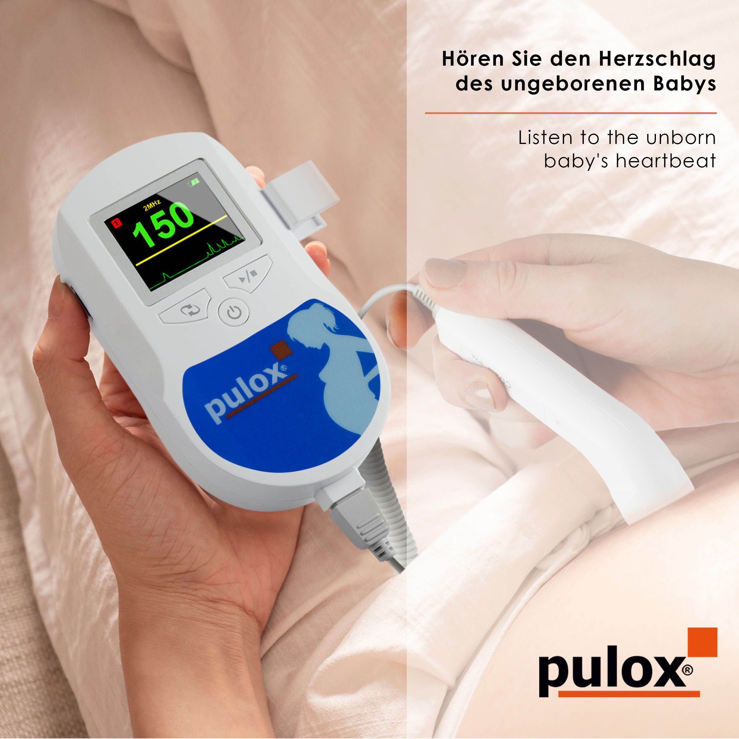 pulox Baby Monitor Sonotrax C - Ultrasound Fetal Doppler with Speaker & TFT Display