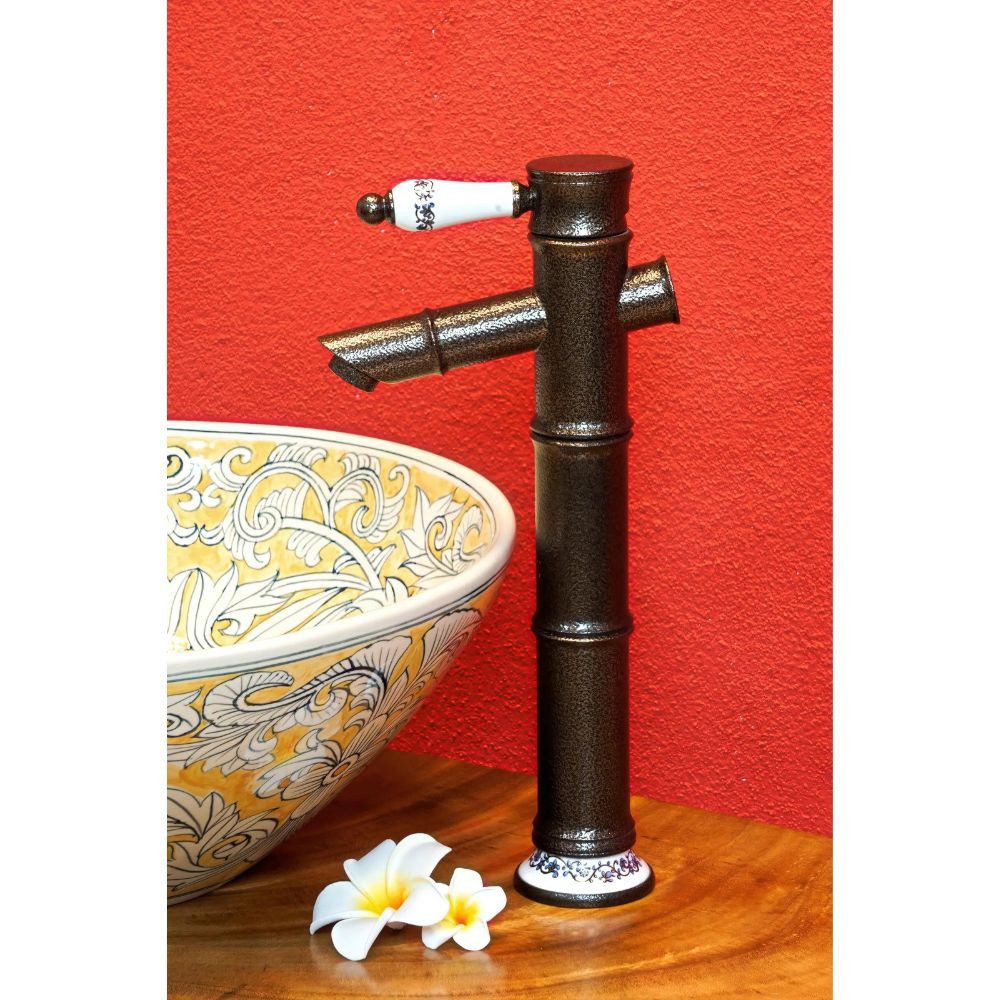 Kinaree Badarmatur Retro Wasserhahn HUE Messing, Keramik