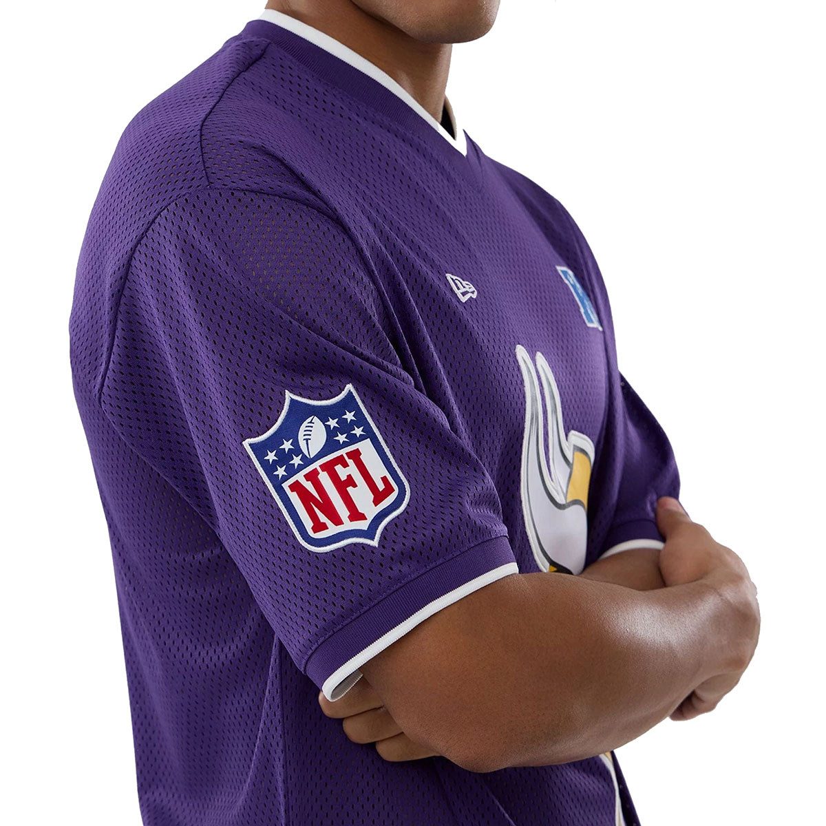 New Era T-Shirt Mesh Oversized NFL Minnesota Vikings Logo