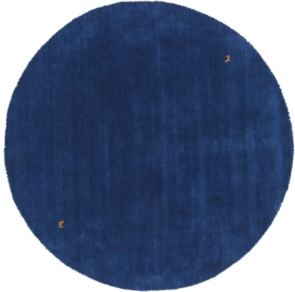 rund, Rund, Orientteppich Höhe: mm Moderner 12 Orientteppich Gabbeh Trading, Loom Nain Blue 199x199