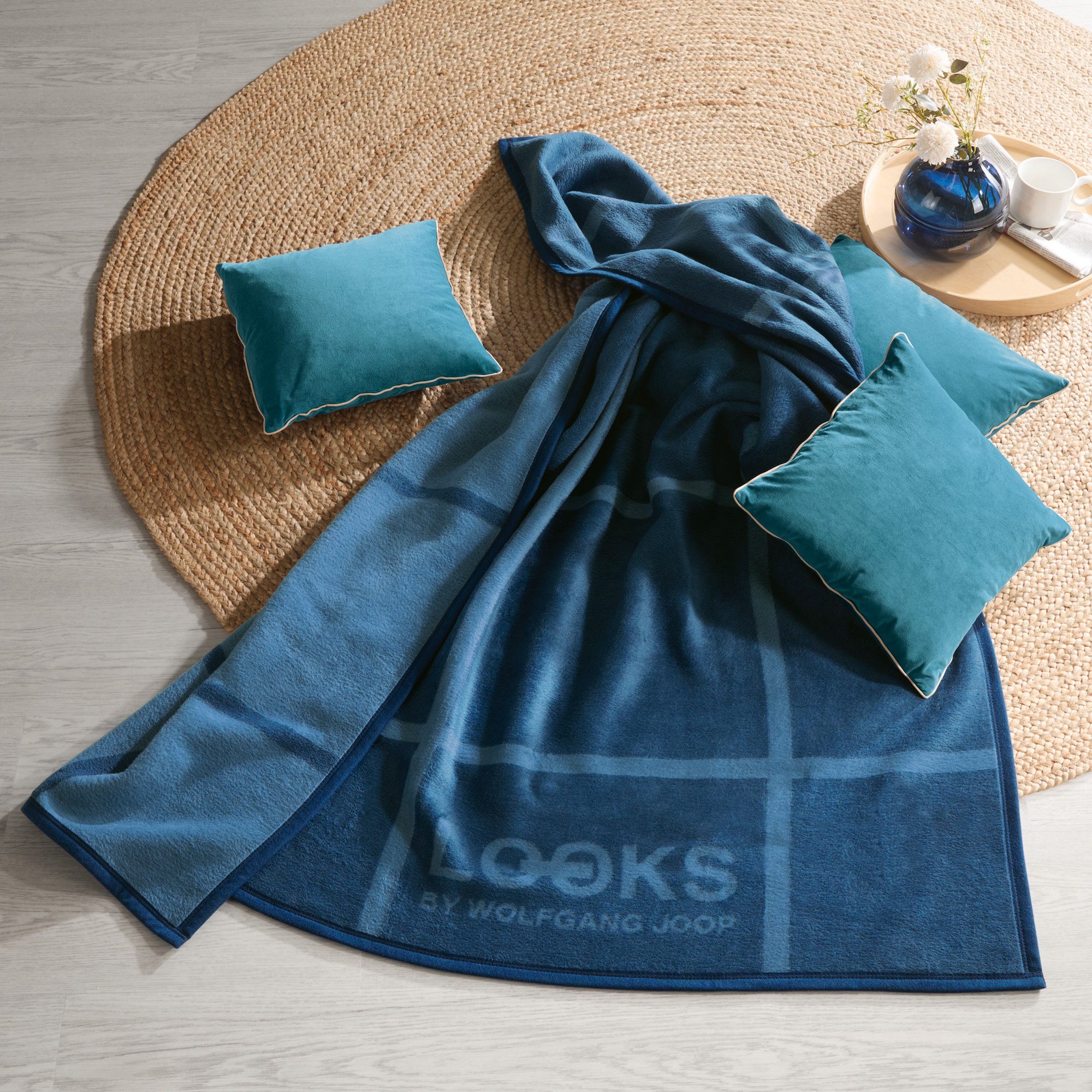 Wohndecke Wohndecke, LOOKS by Wolfgang Joop, Baumwollmischung Karo – Bild 3 von 5