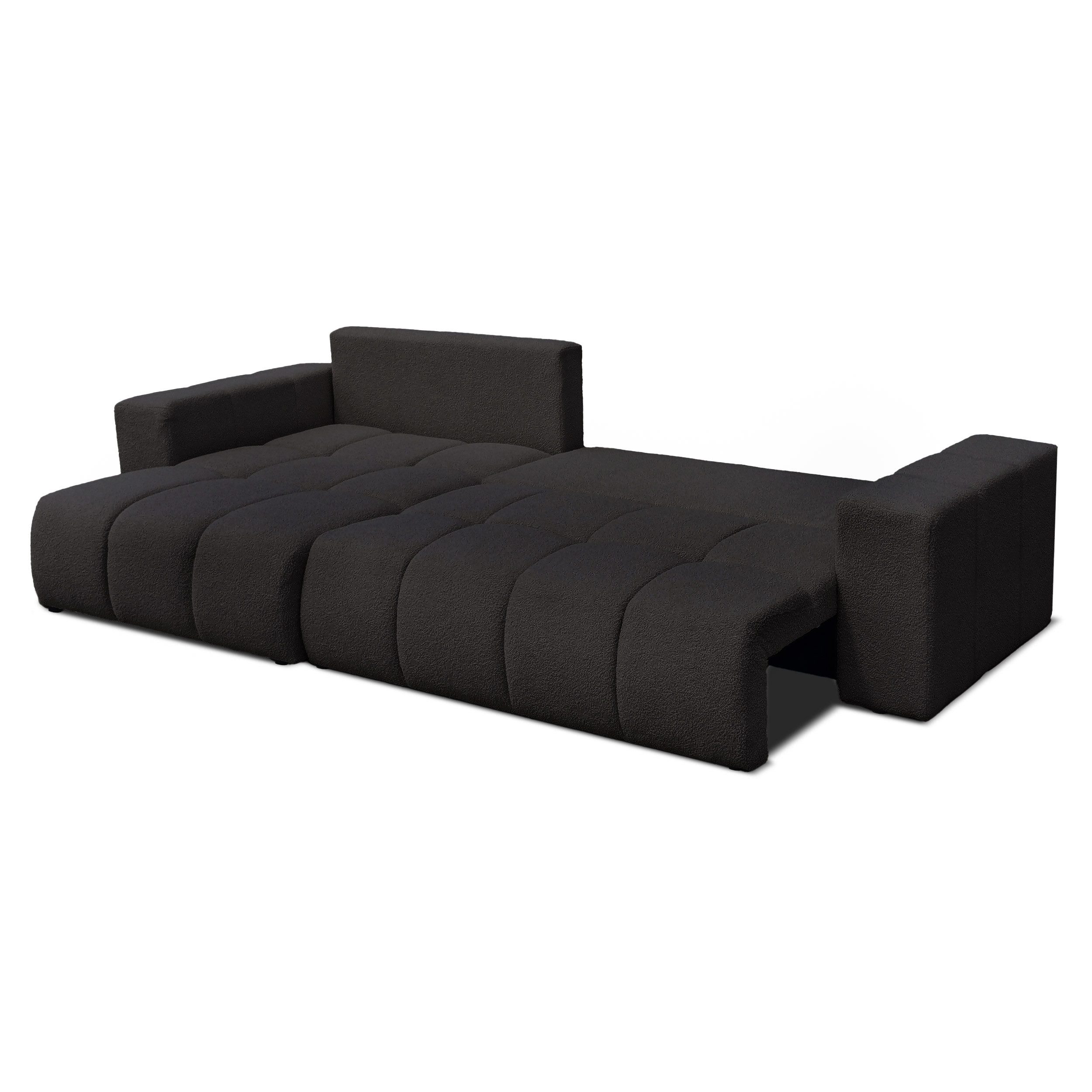 yourhouse24 Ecksofa OLI XL mit tiefer Steppung (278 cm) – Trend-Bouclé, Schlaffunktion, Seite universal – Bild 4 von 5