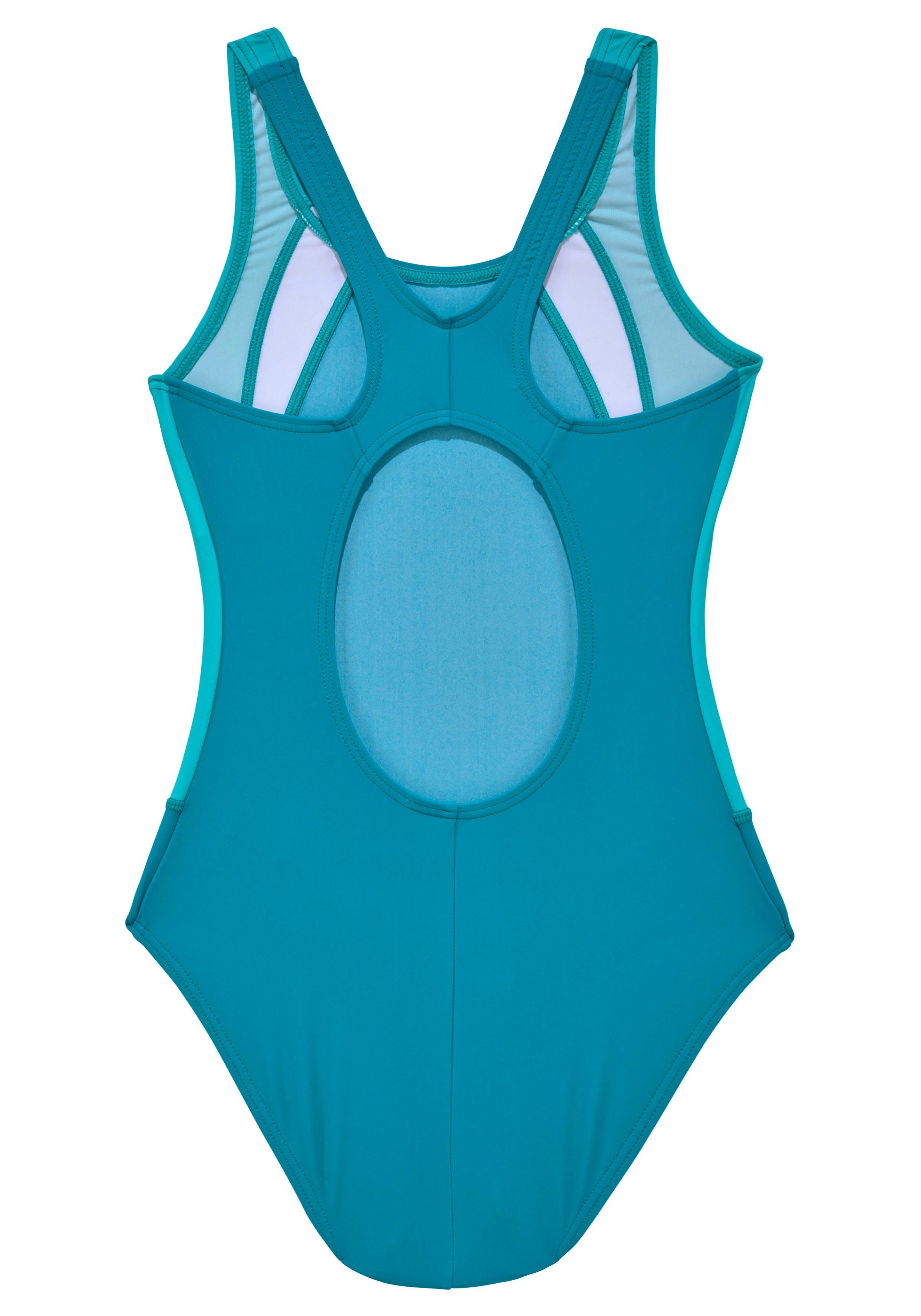 KangaROOS Badeanzug im Farbmix türkis-blau sportlichen