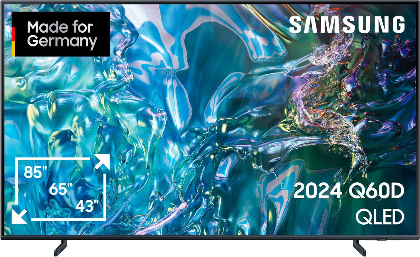Samsung GQ65Q60DAU QLED-Fernseher (163 cm/65 Zoll, 4K Ultra HD, Smart-TV, Crystal UHD, Q-Symphony, HDR10+, Dolby Surround Sound, Gaming Hub) grau ! RABATT: 42.16% Samsung GQ65Q60DAU QLED-Fernseher (163 cm/65 Zoll, 4K Ultra HD, Smart-TV, Crystal UHD, Q-Symphony, HDR10+, Dolby Surround Sound, Gaming Hub) grau ! RABATT: 42.16%
