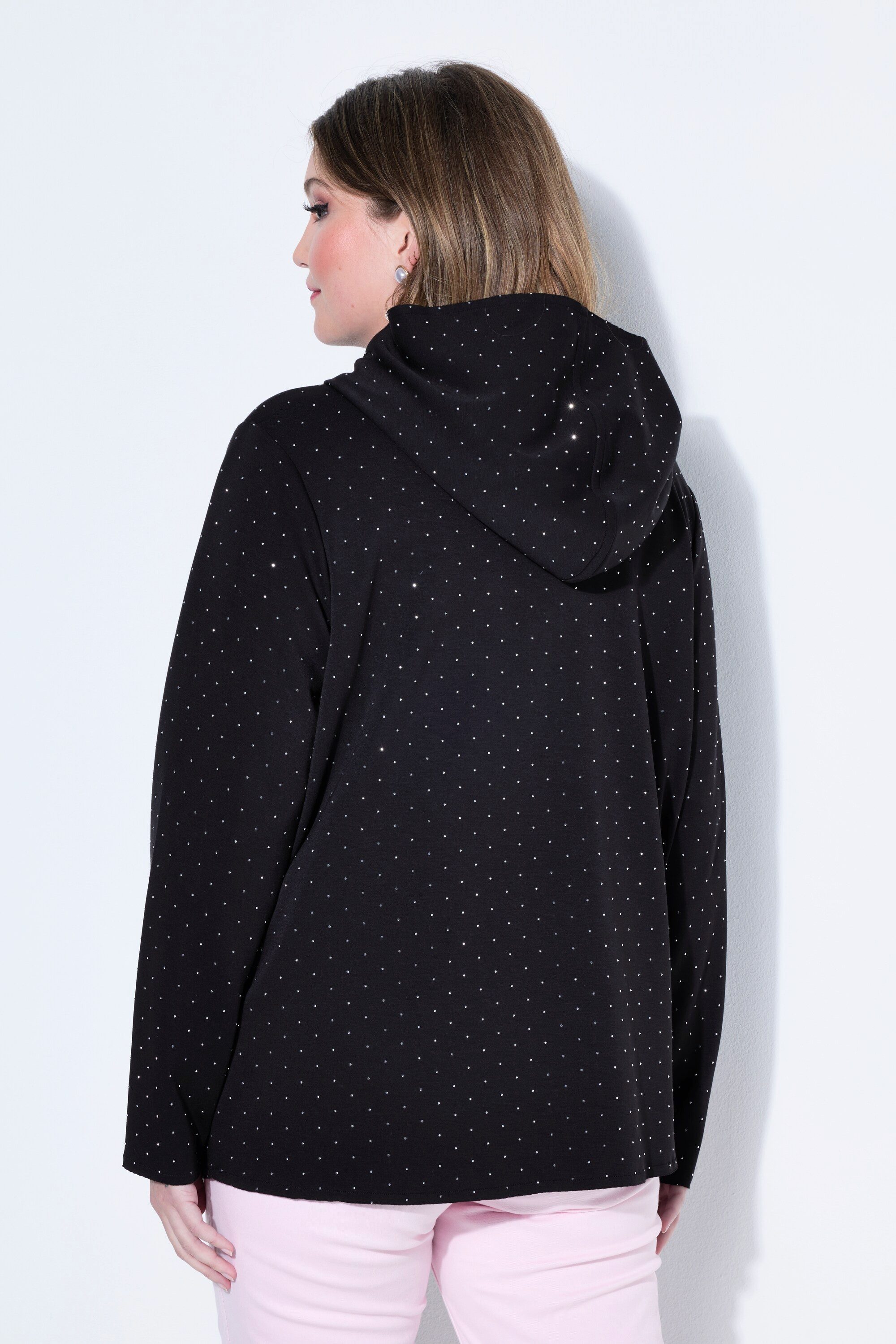 MIAMODA Sweatjacke Sweatjacke Loose Fit Kapuze Zipper