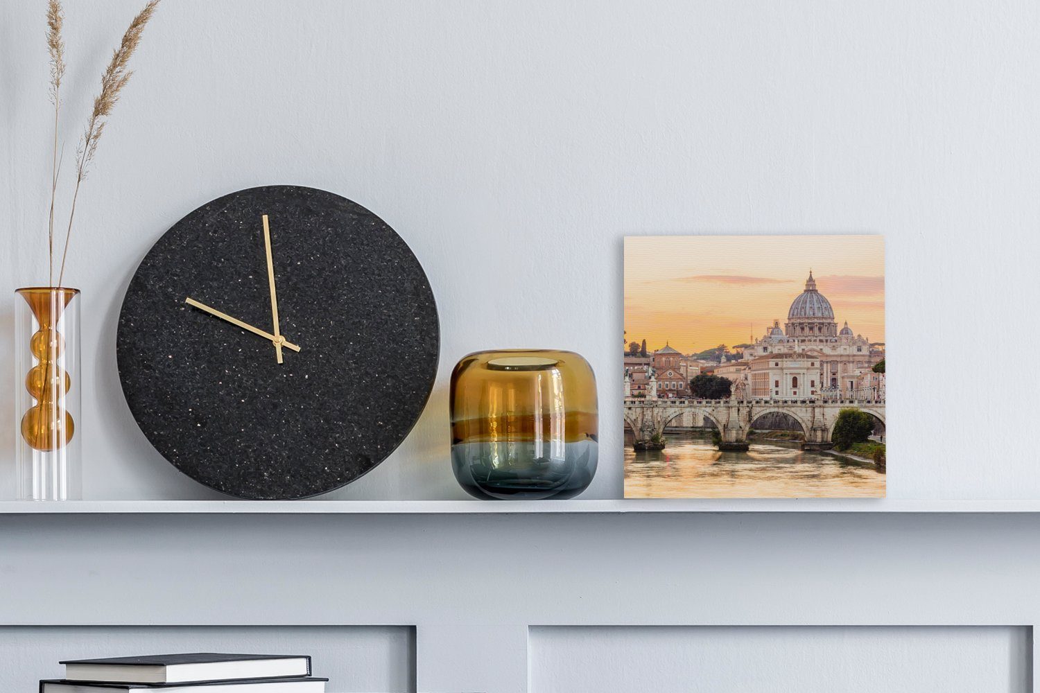 OneMillionCanvasses® Leinwandbild Italien - Rom, Skyline Bilder - Schlafzimmer Leinwand für Wohnzimmer St), (1