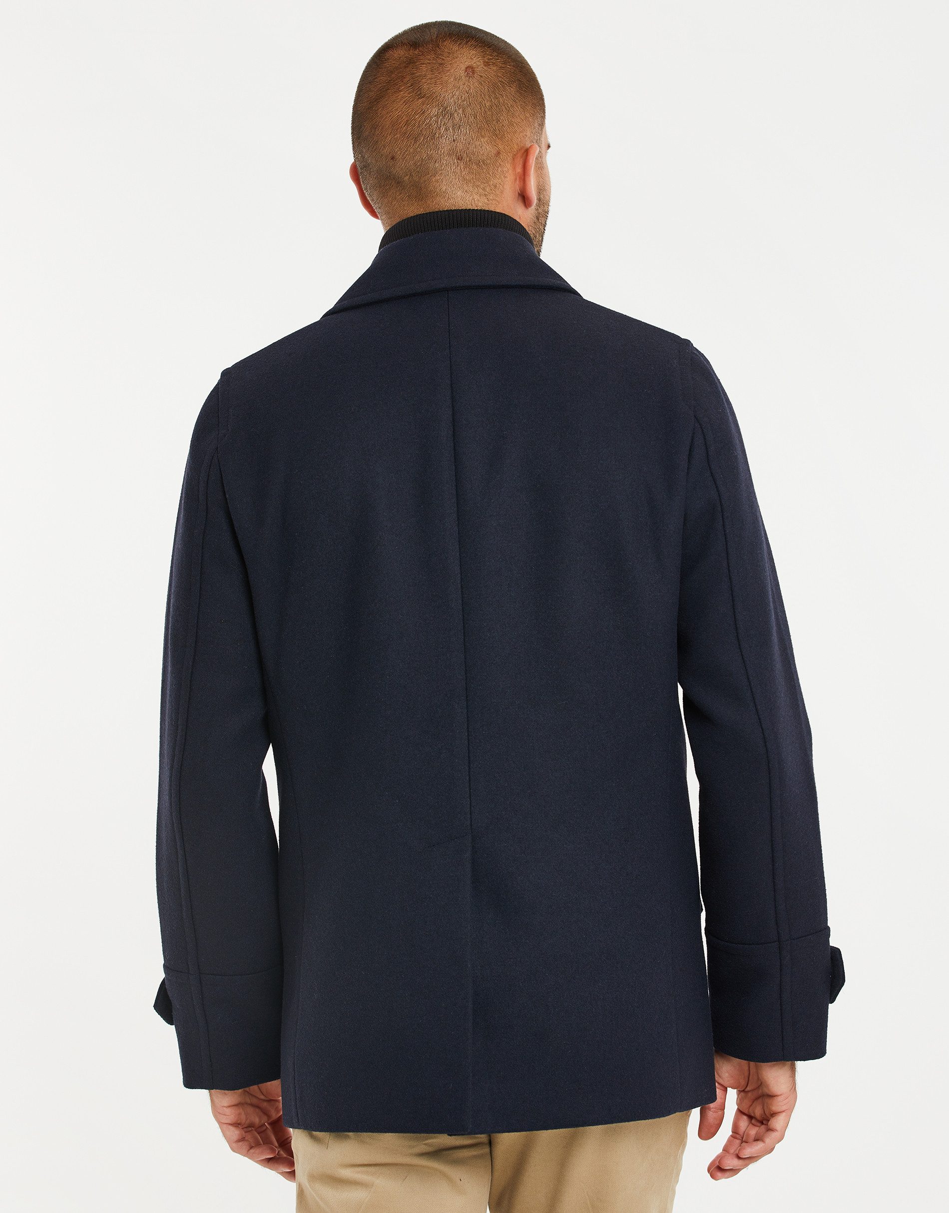 Threadbare Wollmantel (1-tlg) mit Reverskragen