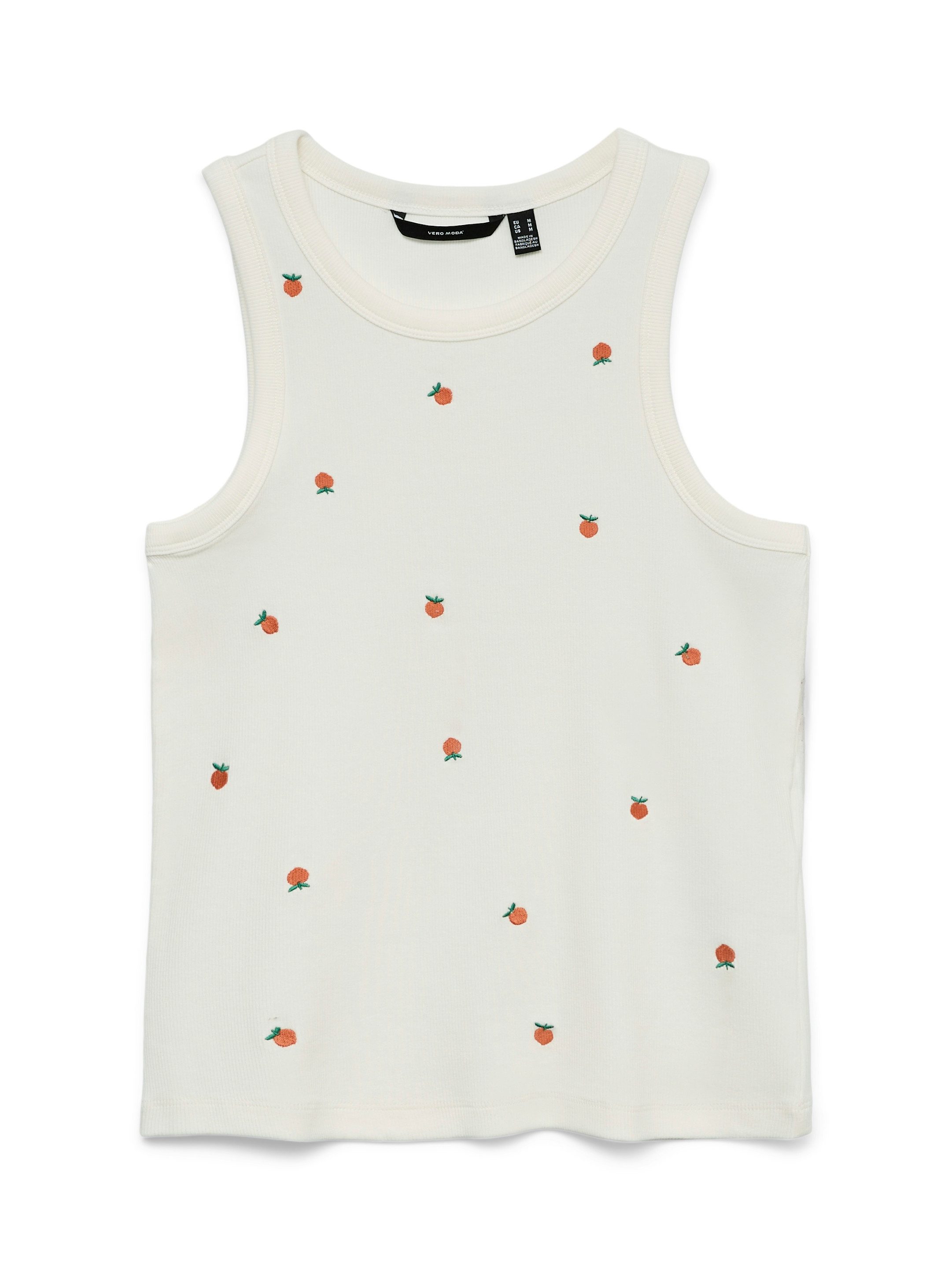 Vero Moda Tanktop VMNAJA TANK TOP BOX JRS Baumwollmischung