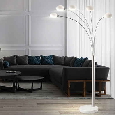 LED 27 Watt Standlampe Wohnzimmer Touch-Dimmer Stehleuchte 121,6 cm Deckenfluter 
