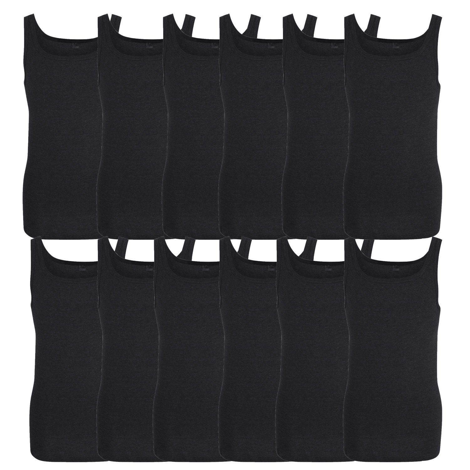 Unterhemd 12er Pack Herren Unterhemden