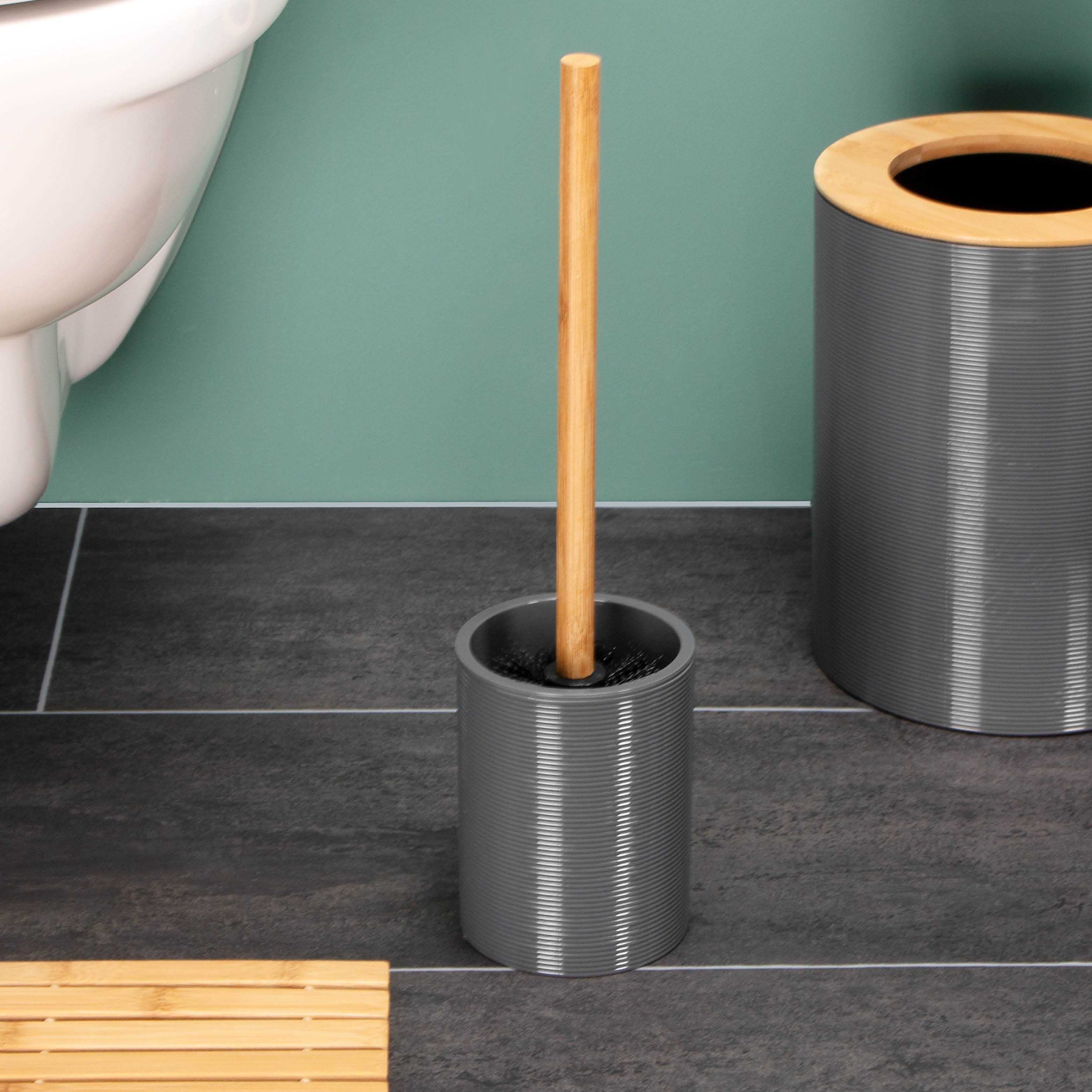 bremermann Segno, Kunststoff, WC-Garnitur bremermann aus und SEGNO Bambus WC-Garnitur, (kein Set) WC-Bürste